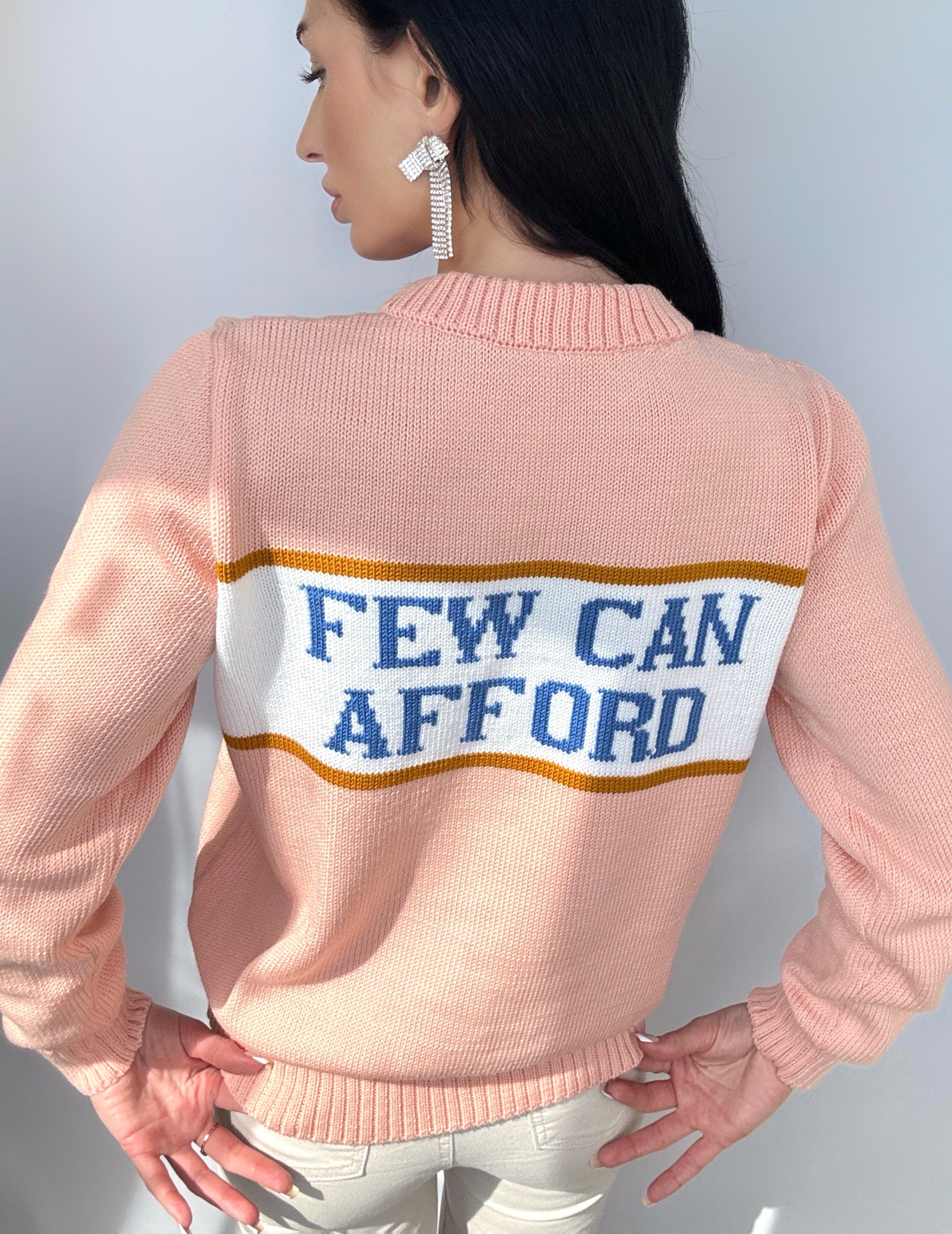 I'm Luxury Few Can Afford Merino Wool Sweater — Princess Diana Inspired Handmade 90s Knit Jumper