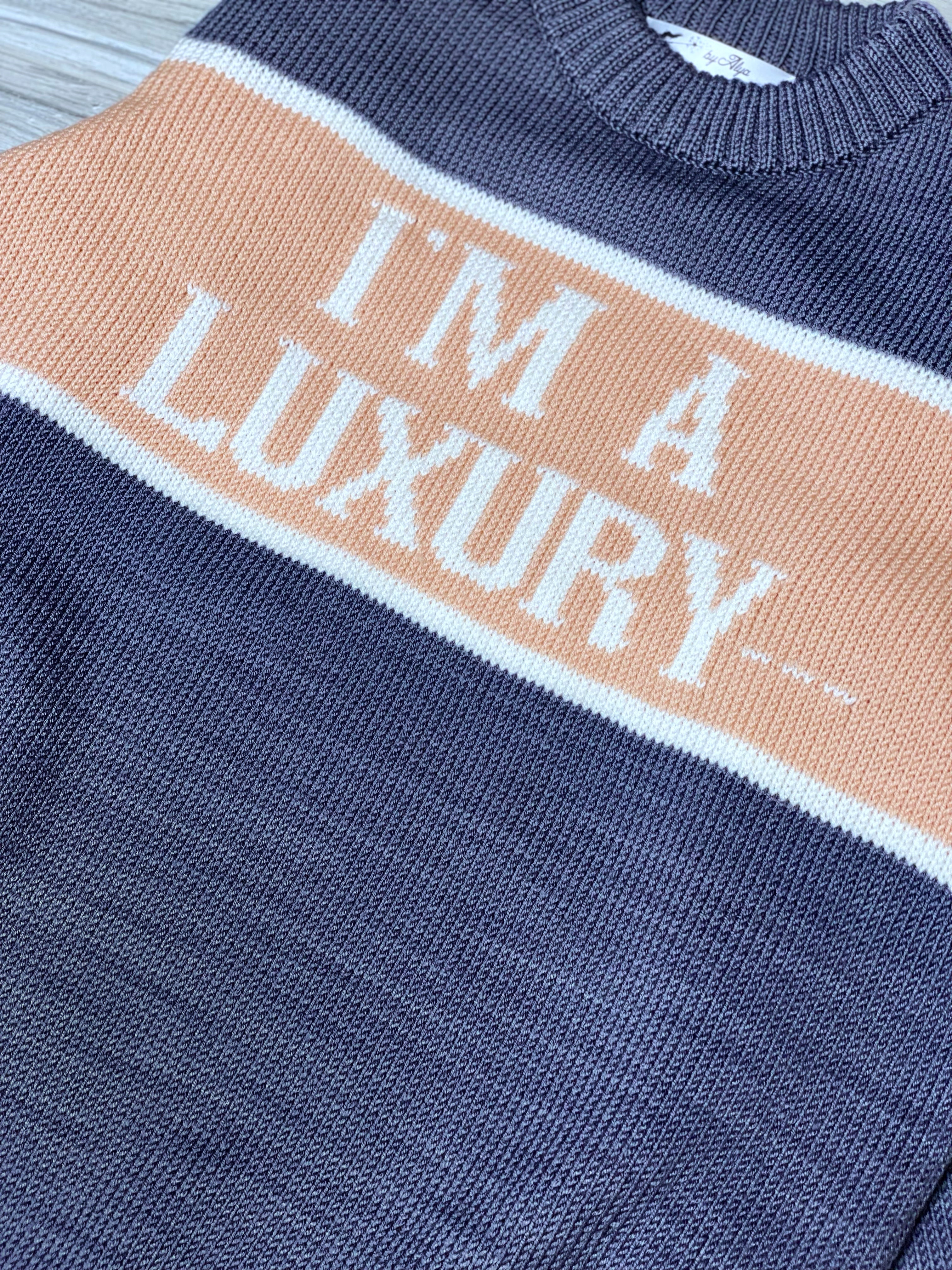 I'm Luxury Few Can Afford Merino Wool Sweater — Princess Diana Inspired Handmade 90s Knit Jumper