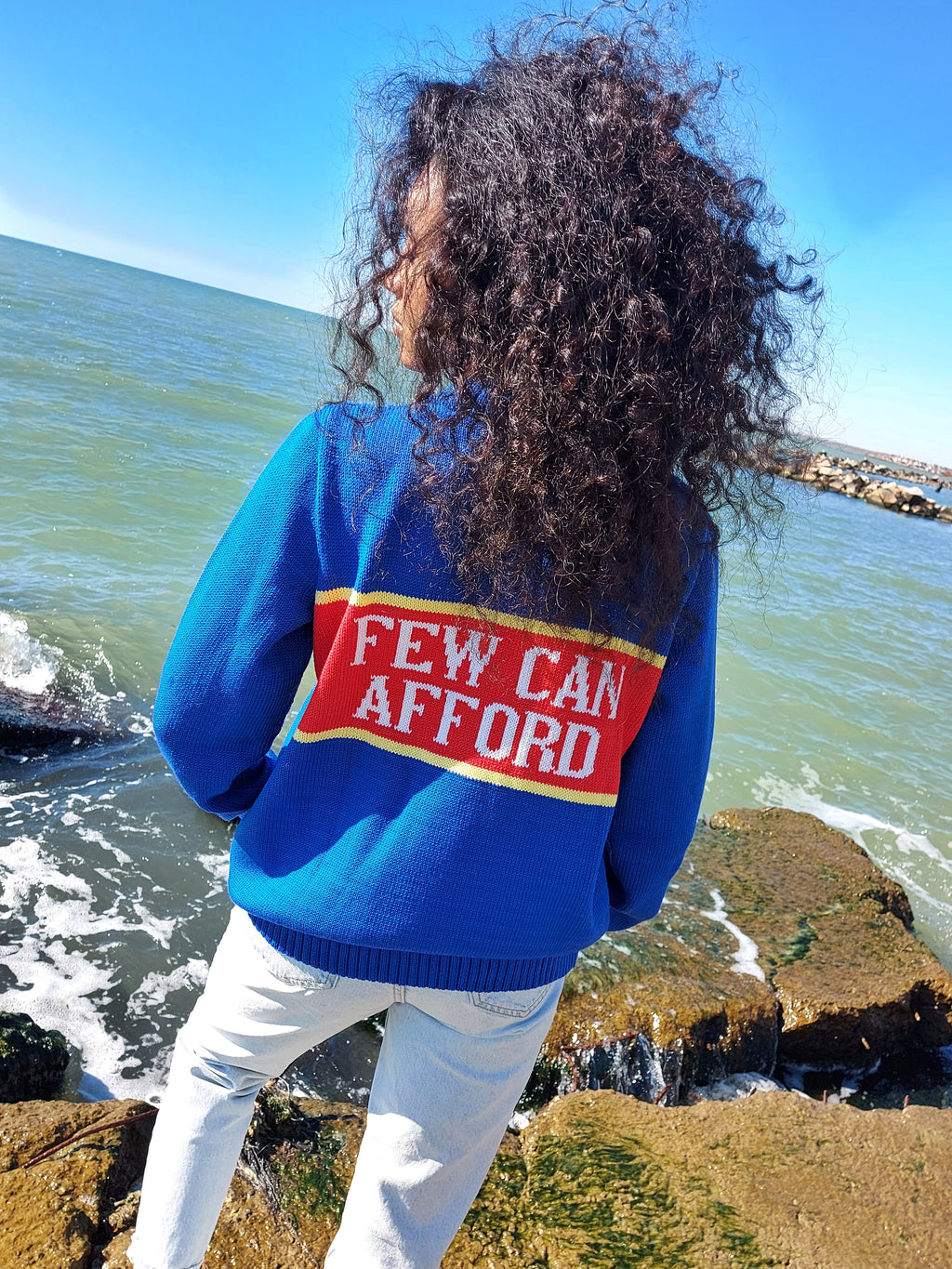 I'm Luxury Few Can Afford Merino Wool Sweater — Princess Diana Inspired Handmade 90s Knit Jumper