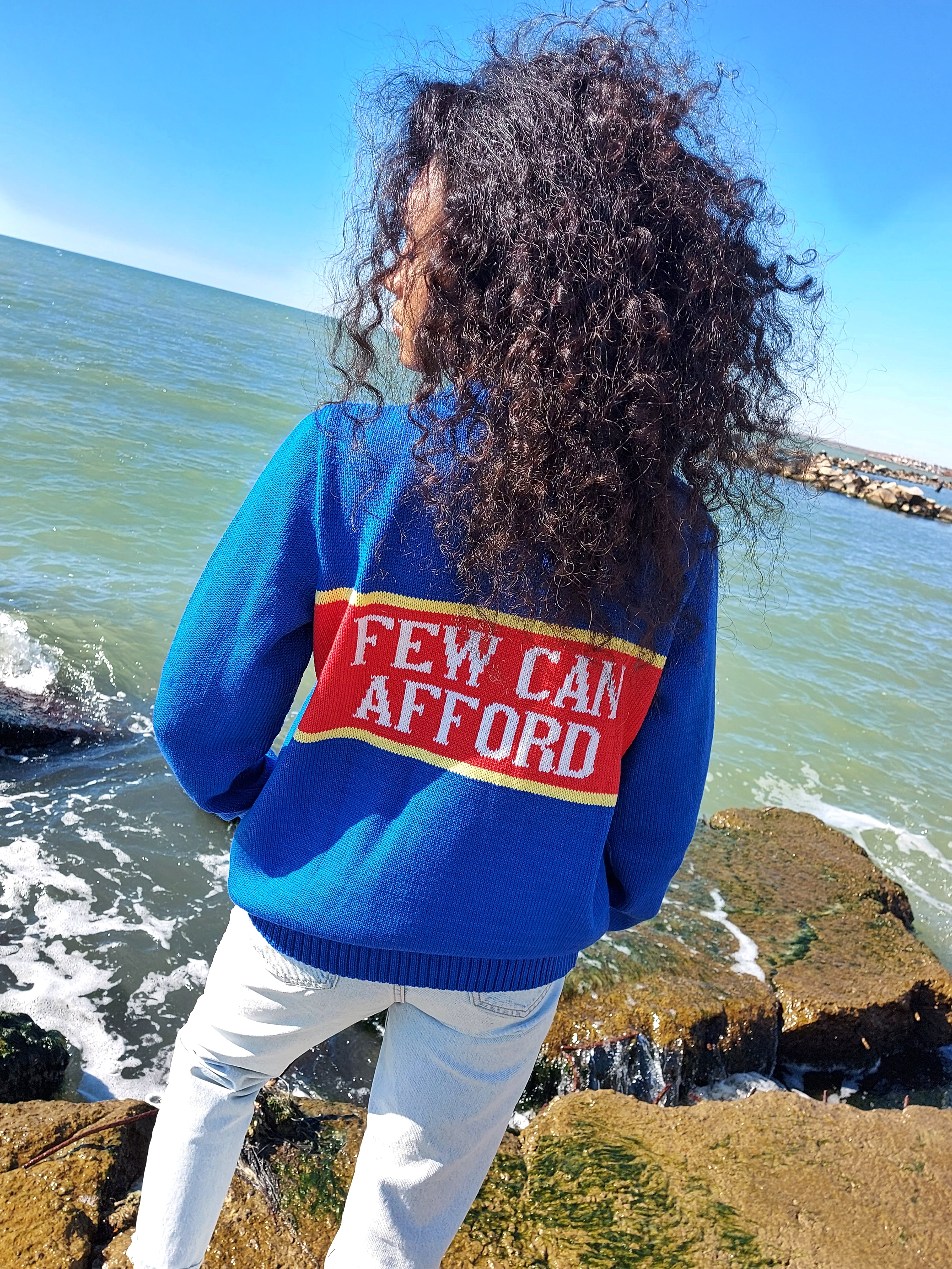 I'm Luxury Few Can Afford Merino Wool Sweater — Princess Diana Inspired Handmade 90s Knit Jumper