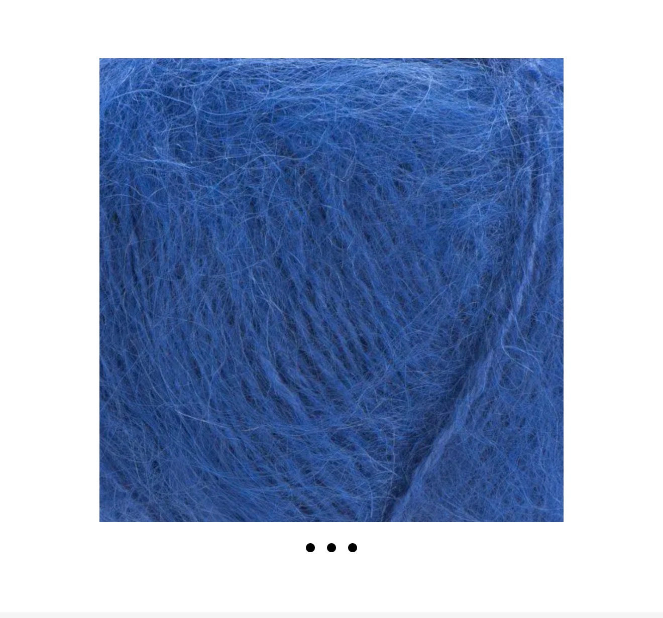 Mohair blue sweater turtleneck Hand knit fluffy cropped pullover high collar