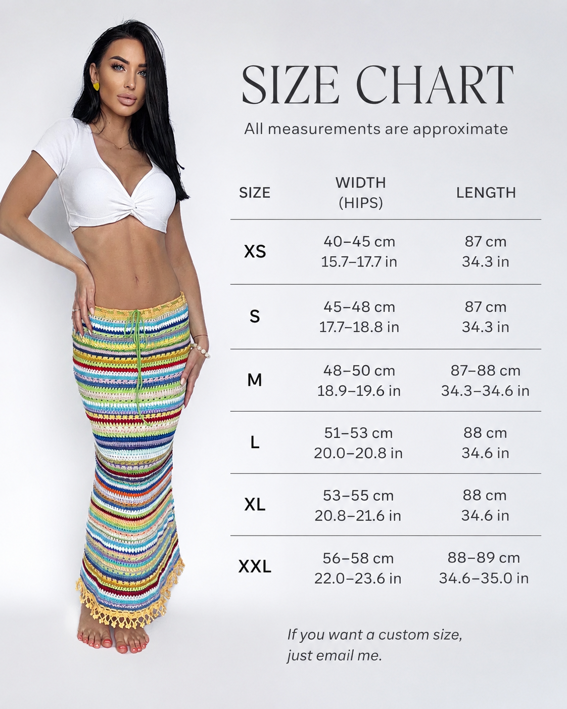 Crochet Maxi cotton Montoro Colourful pink brown milk skirt Summer crochet skirt Midi crochet skirt knit skinny Patchwork multicolor skirt