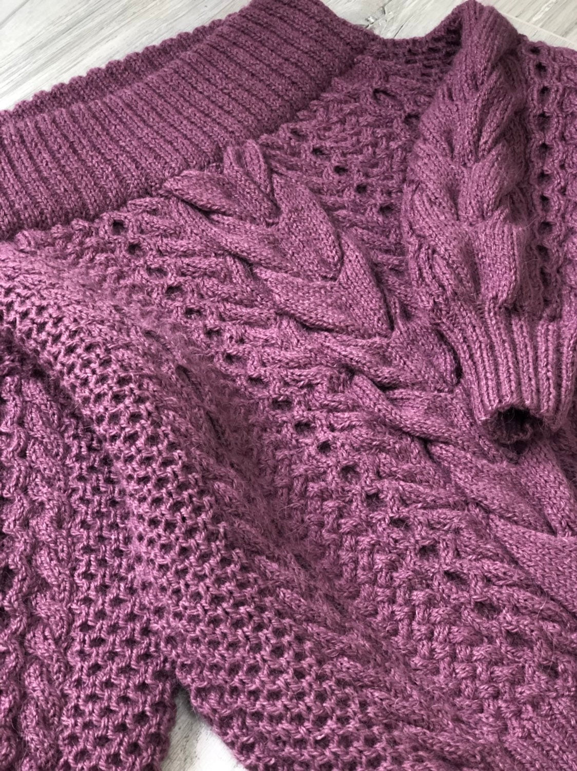 Cable hand knit sweater/ Loose knit/ Oversized sweater/Chunky knit throw /Knitted sweater woman/braid sweater/bulky off shoulder jumper