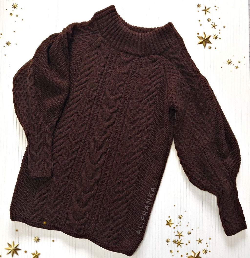 Aran long sweater dress with open shoulders Pink knitted one shoulder dress Cable knit sweater/wide sleeves/off shoulder sweater for women