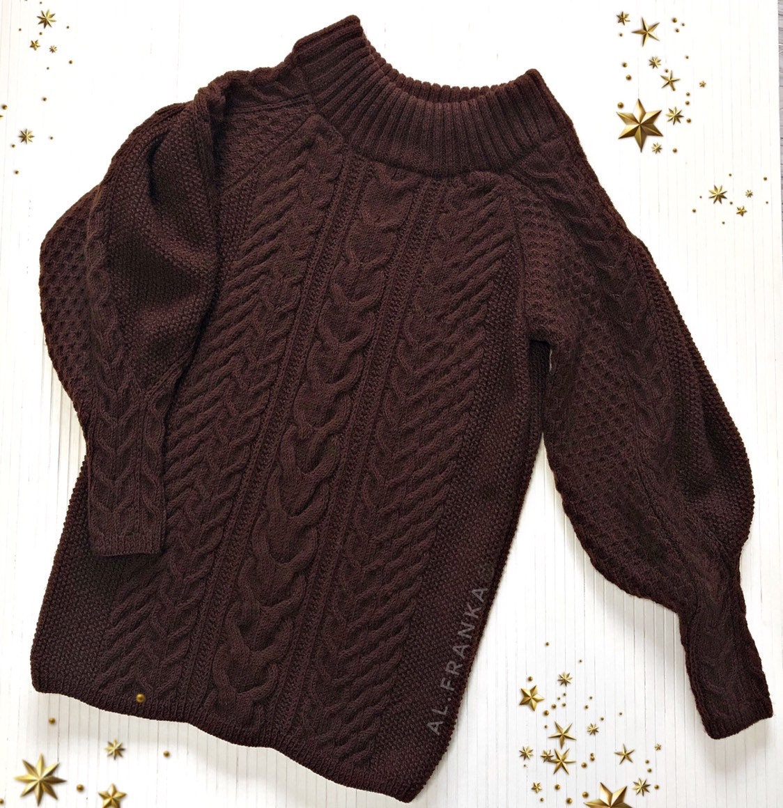 Aran long sweater dress with open shoulders Pink knitted one shoulder dress Cable knit sweater/wide sleeves/off shoulder sweater for women