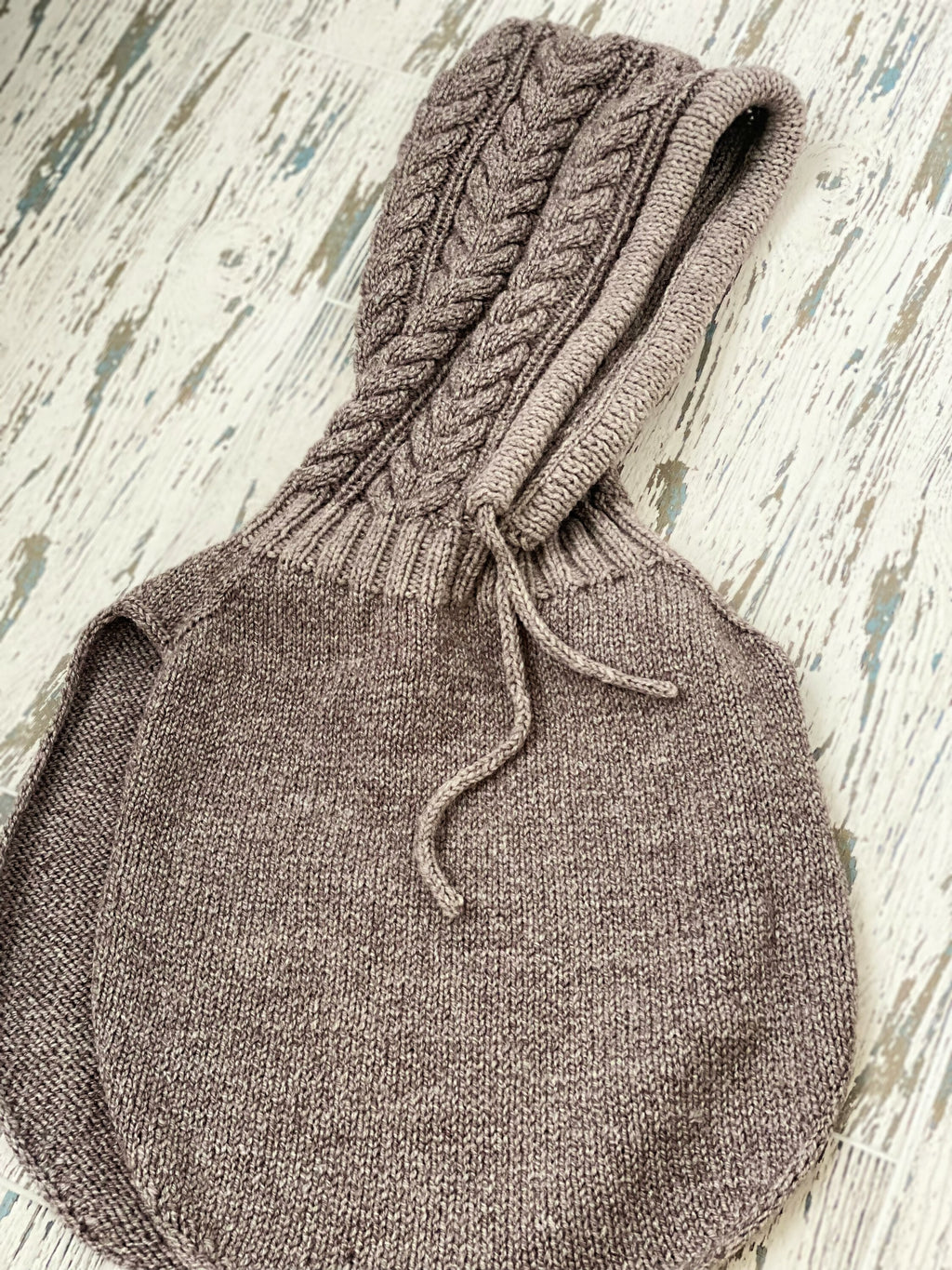 Knit Wool Hooded Scarf Kapor Shirt Hand Knitted balaclava hat Wool Knit Snood Wool Shrug Winter hat scarf Winter gift for her