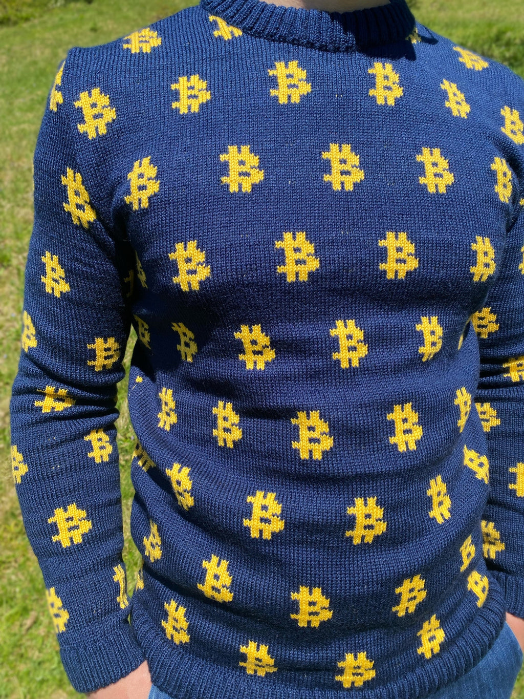 Men Bitcoin knit sweater Crypto clothing Knitted merino funny sweater for him Bitcoin Unisex Crypto Sweater Funny Sweatshirt