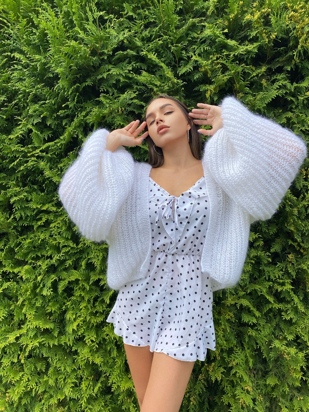 Mohair cardigan women Wedding cardigan Mohair sweater White knitted coat Jacket Women Bridal shrug bolero wool Fluffy short cardigan