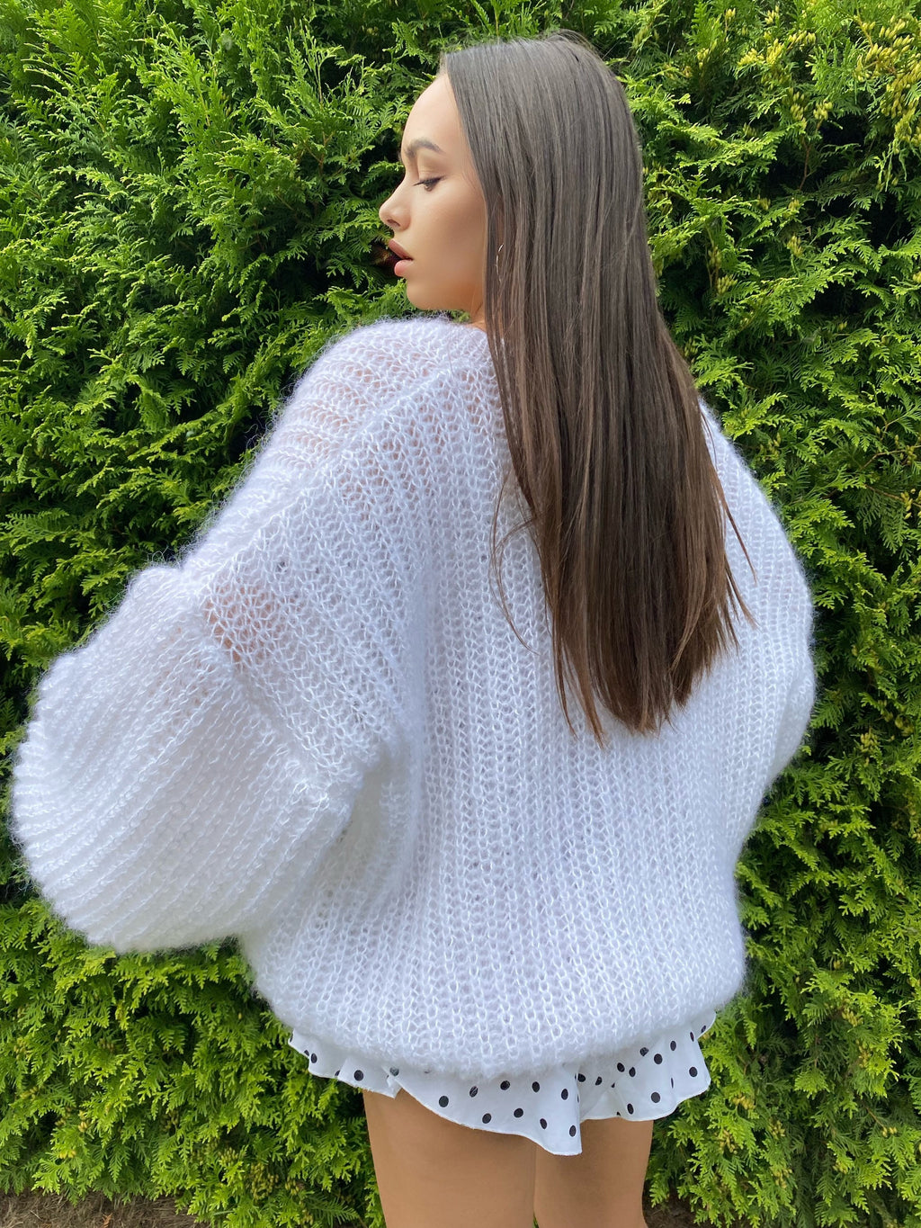 Knit short mohair cardigan Mohair bolero Wedding Cardigan Wool fluffy cape Bridal jackets hawl Knitted jacket Chunky knit cardigan