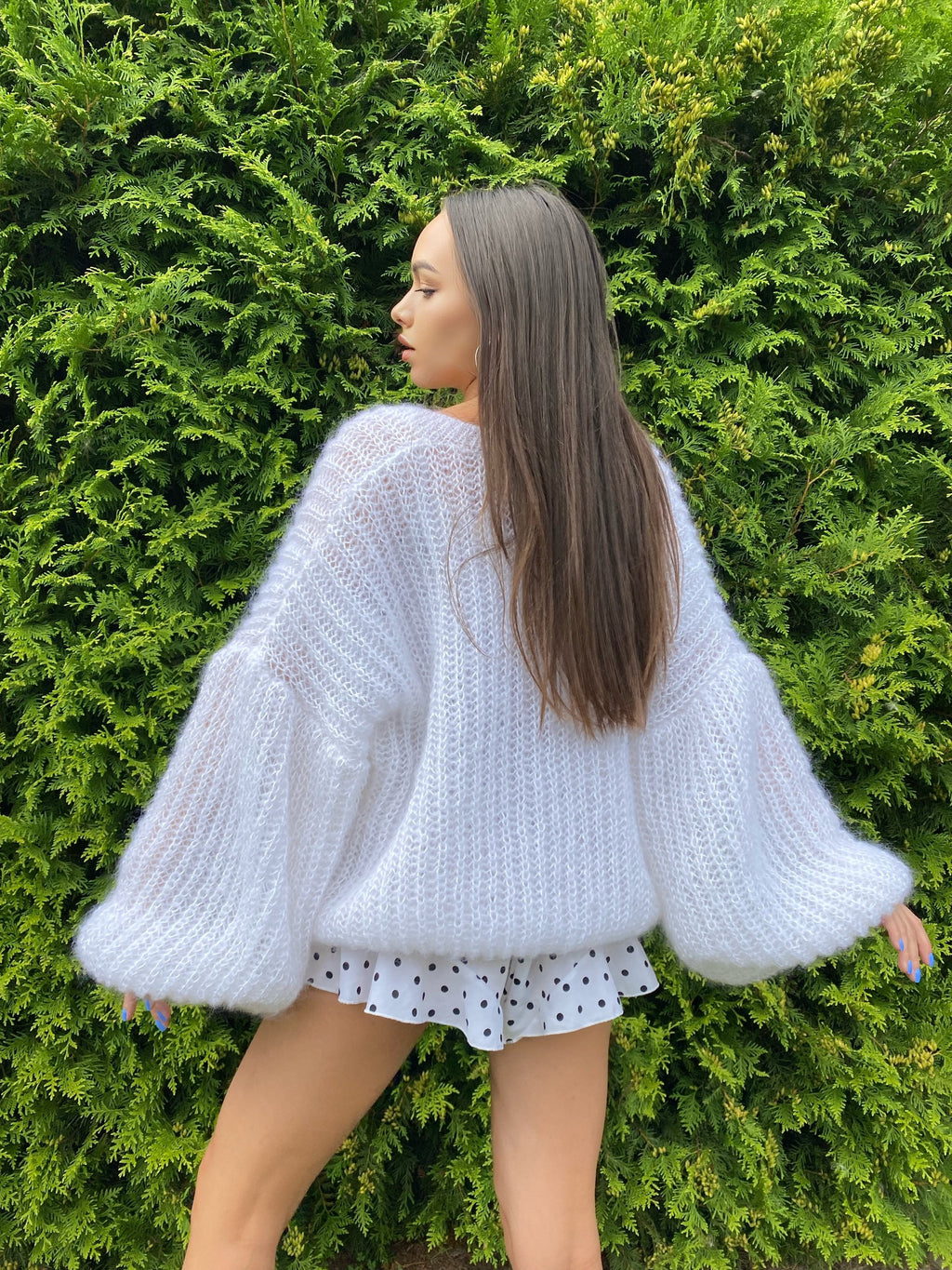 Knit short mohair cardigan Mohair bolero Wedding Cardigan Wool fluffy cape Bridal jackets hawl Knitted jacket Chunky knit cardigan