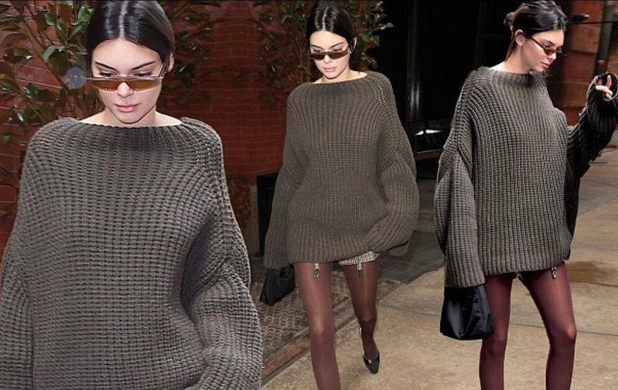 Cable hand knit Graphite Grey merino wool Sweater dress womens Chunki knit wool long big Khaki Jumper Fall sweater long sleeves boat neck