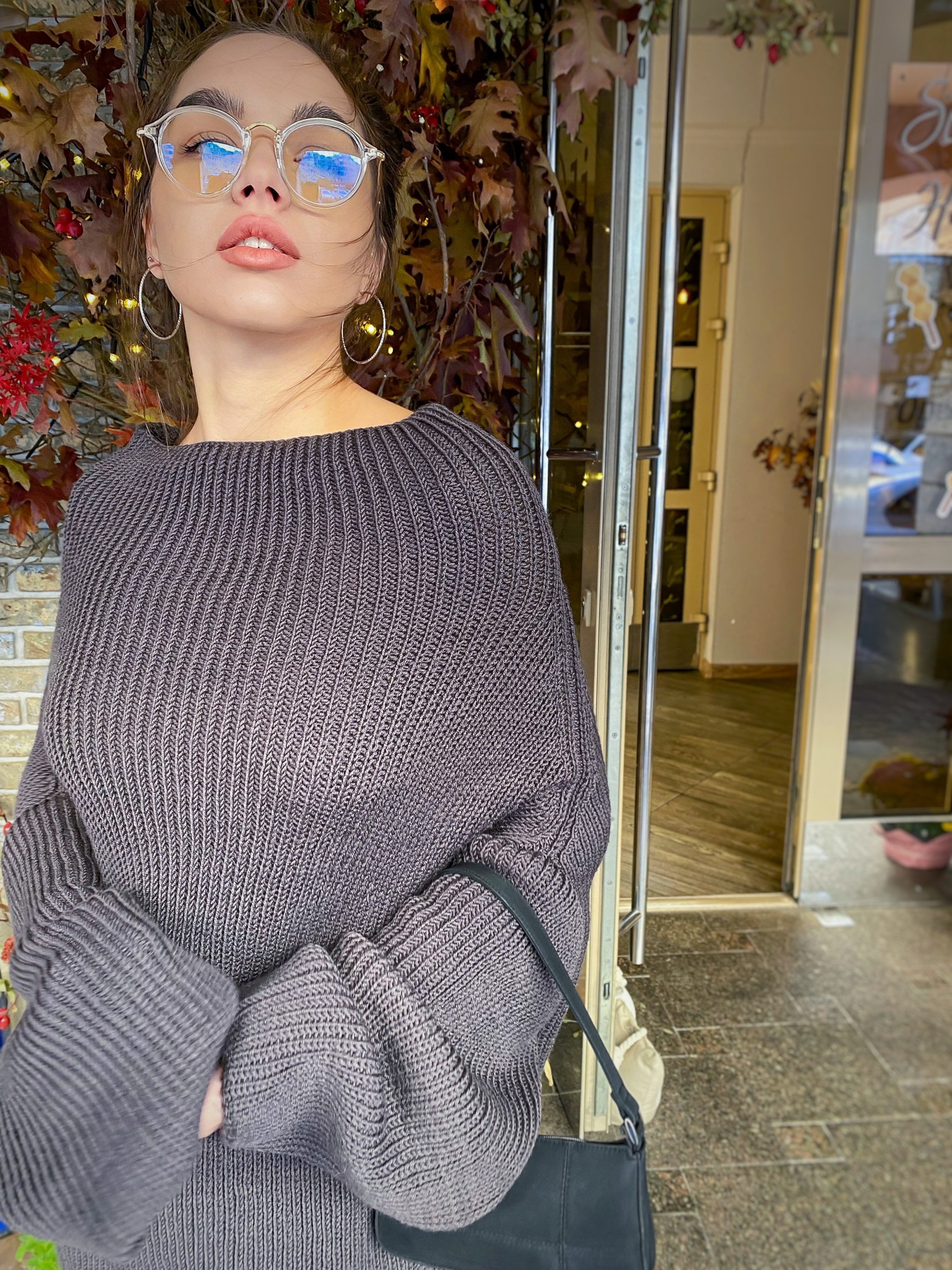 Cable hand knit Graphite Grey merino wool Sweater dress womens Chunki knit wool long big Khaki Jumper Fall sweater long sleeves boat neck