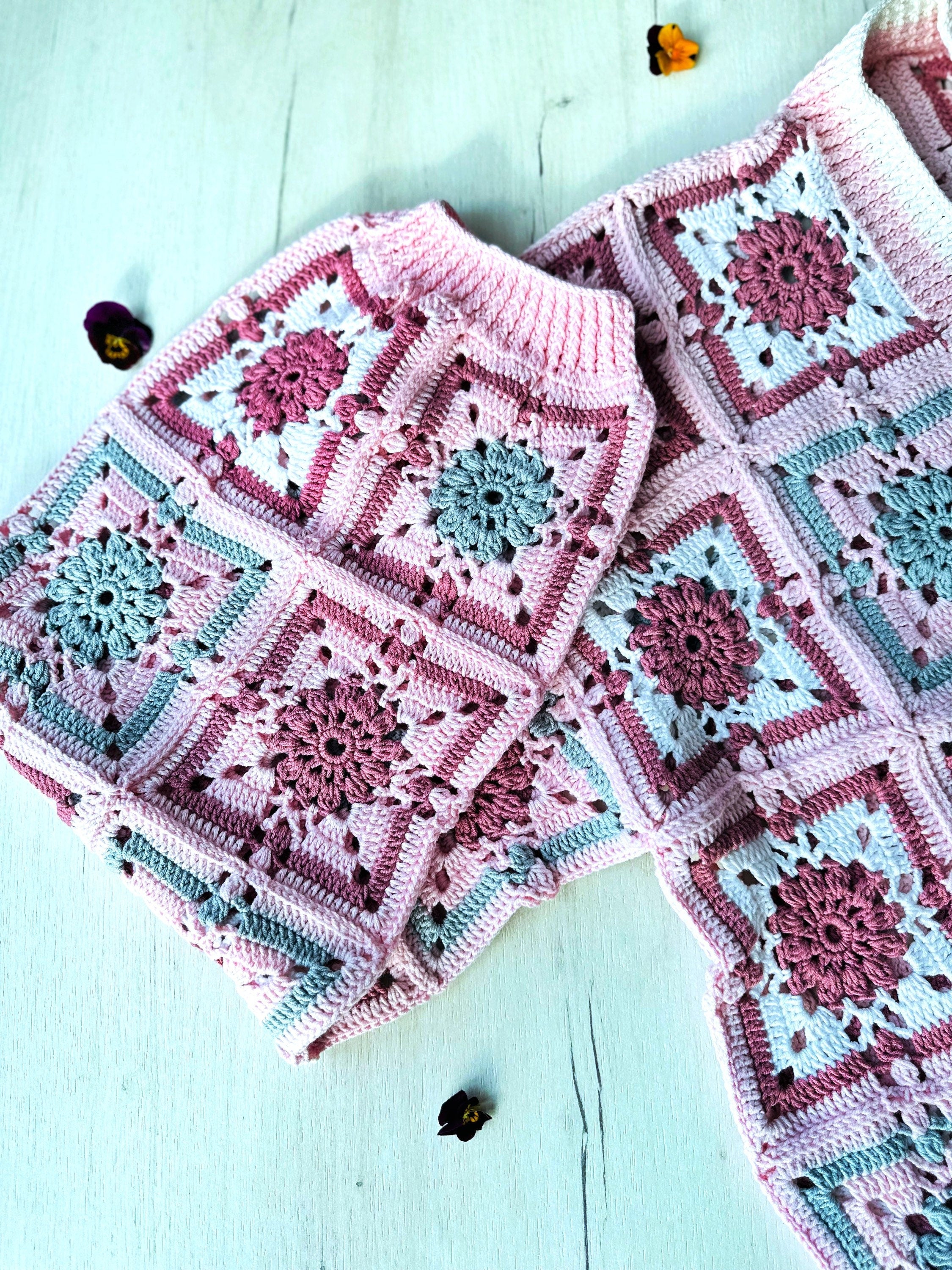 Crochet colorful cardigan Crochet granny square cardigan Patchwork sweater women Jacket Crochet coat Boho cardigan Afghan Coat Festival