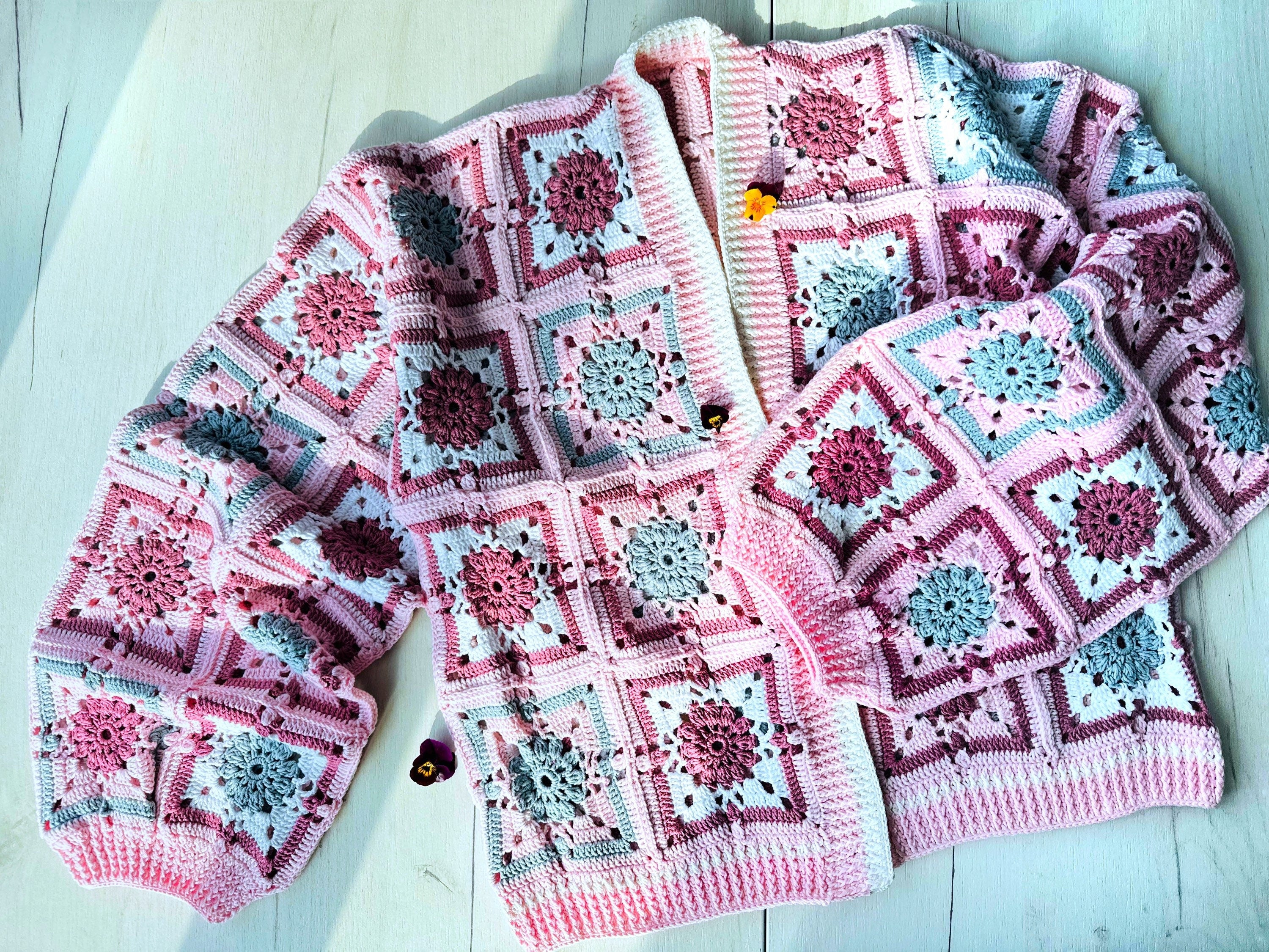 Crochet colorful cardigan Crochet granny square cardigan Patchwork sweater women Jacket Crochet coat Boho cardigan Afghan Coat Festival