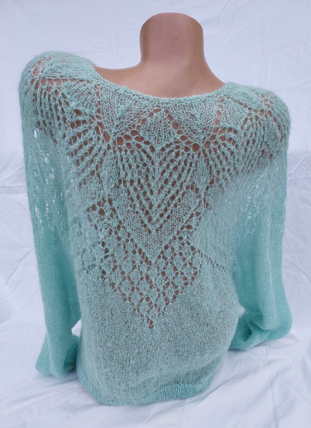 Mohair Bridal Sweater Gossamer sweater Blue White Wool Jacket Wedding Cover Up Kid Mohair Knitted Jumper Shrug Mohair Pullover Knitted Wrap