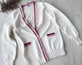 Knit Oversized cotton cardigan for women Scandinavian minimalist style Loose knit cardigan Baggy cardigan with buttons
