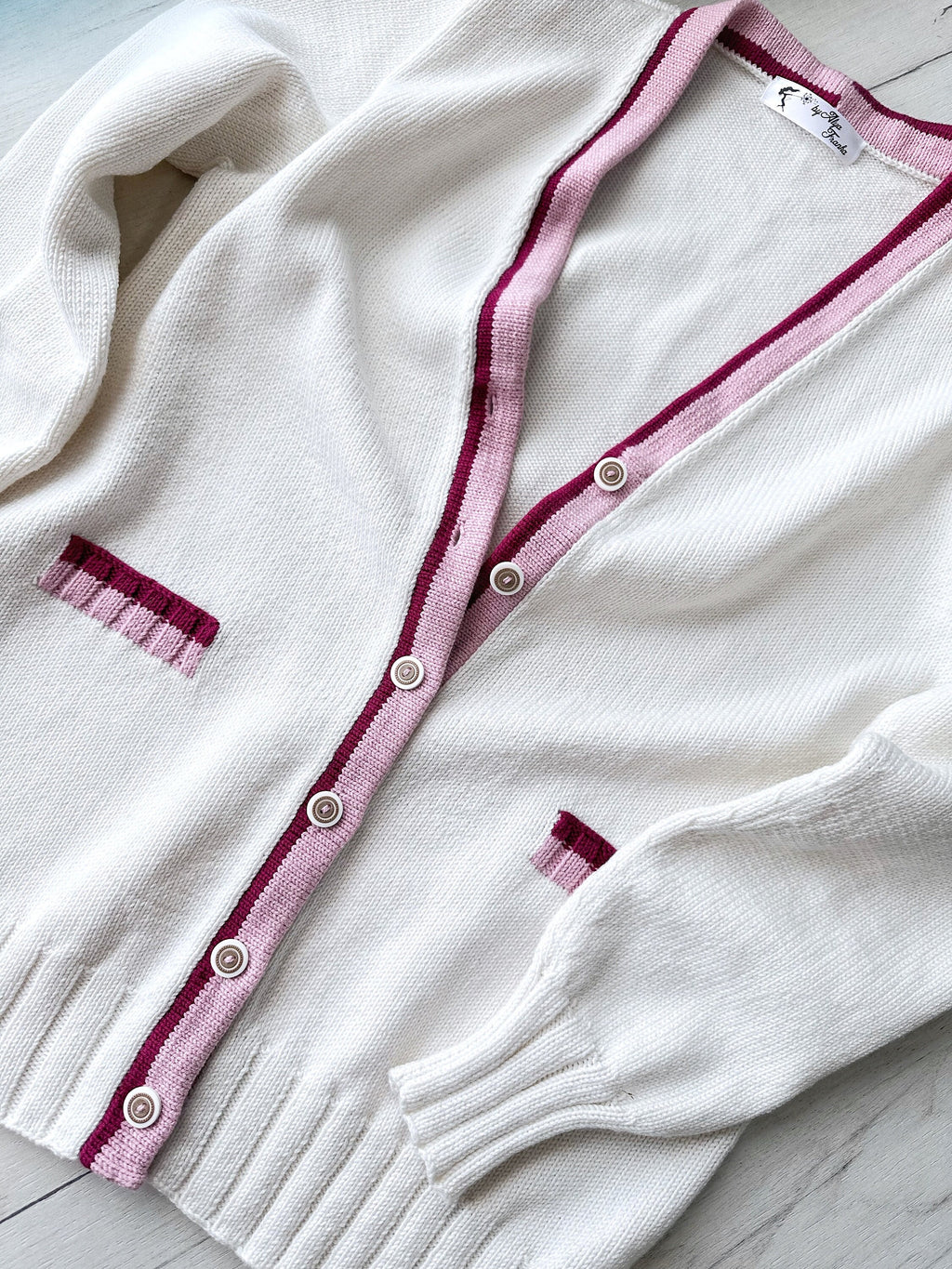 Knit Oversized cotton cardigan for women Scandinavian minimalist style Loose knit cardigan Baggy cardigan with buttons