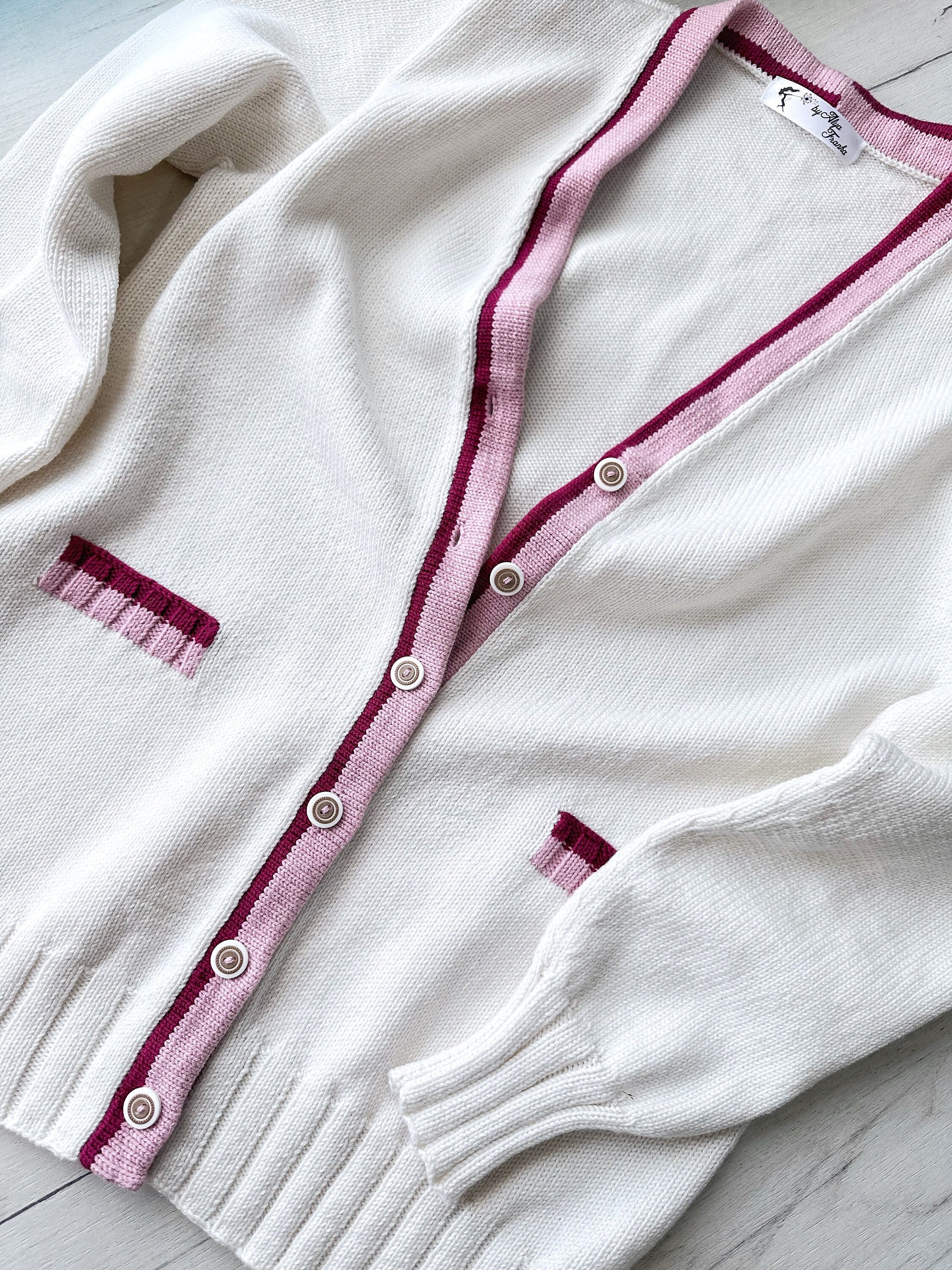 Knit Oversized cotton cardigan for women Scandinavian minimalist style Loose knit cardigan Baggy cardigan with buttons