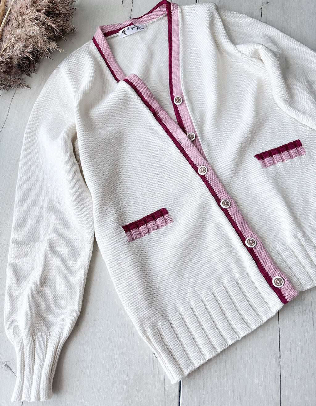 Knit Oversized cotton cardigan for women Scandinavian minimalist style Loose knit cardigan Baggy cardigan with buttons