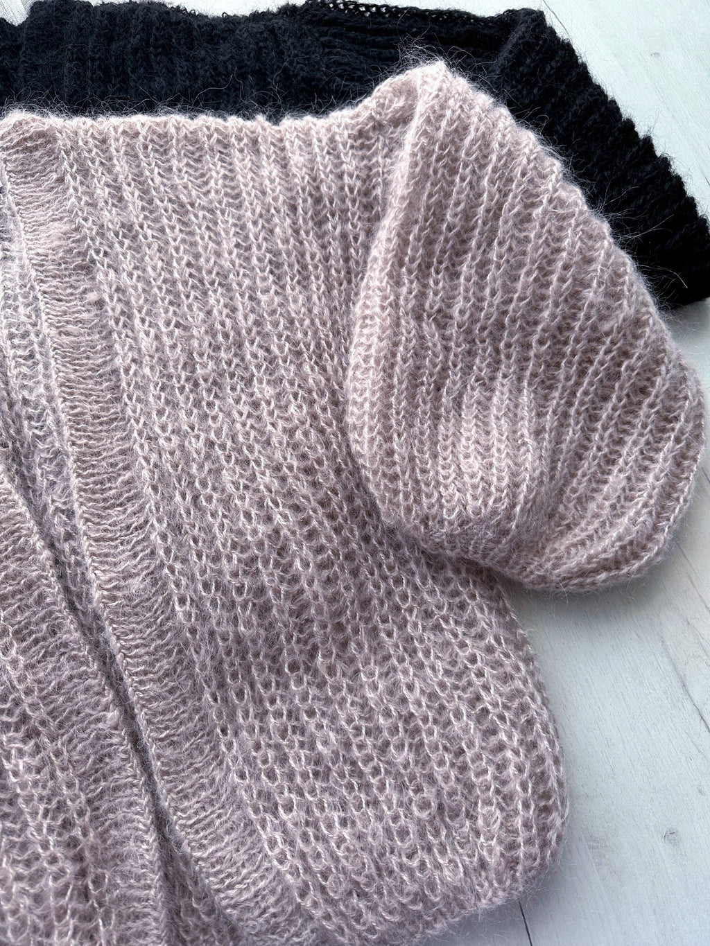 Knit short beige mohair cardigan Mohair Black bolero Cardigan Wool fluffy cape Bridal jackets hawl Knitted jacket Chunky knit cardigan