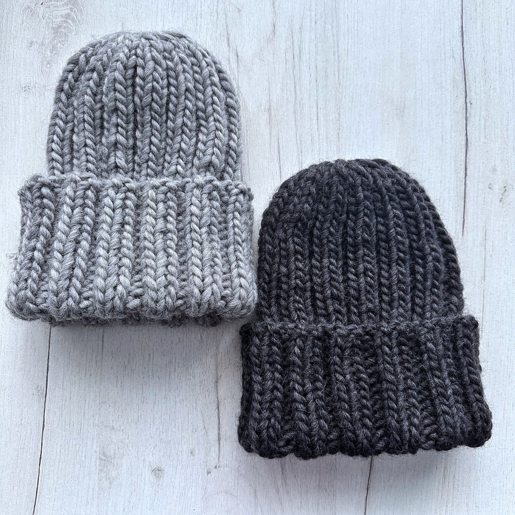 Chunky knit hat Super Chunky Beanie Winter knit hat Big warm winter knitted hat Black Gray Melange Pastel knit hand hat Chunky knit beanie
