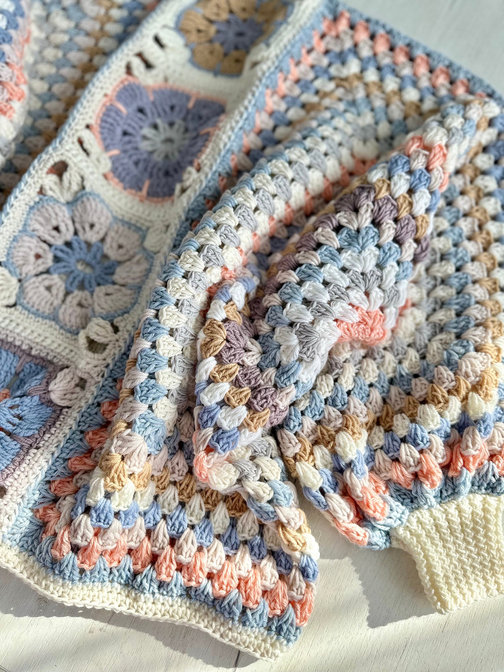 Crochet pastel colorful cardigan Crochet granny square cardigan Patchwork sweater women Jacket Croch coat Boho cardigan Afghan Coat Festival