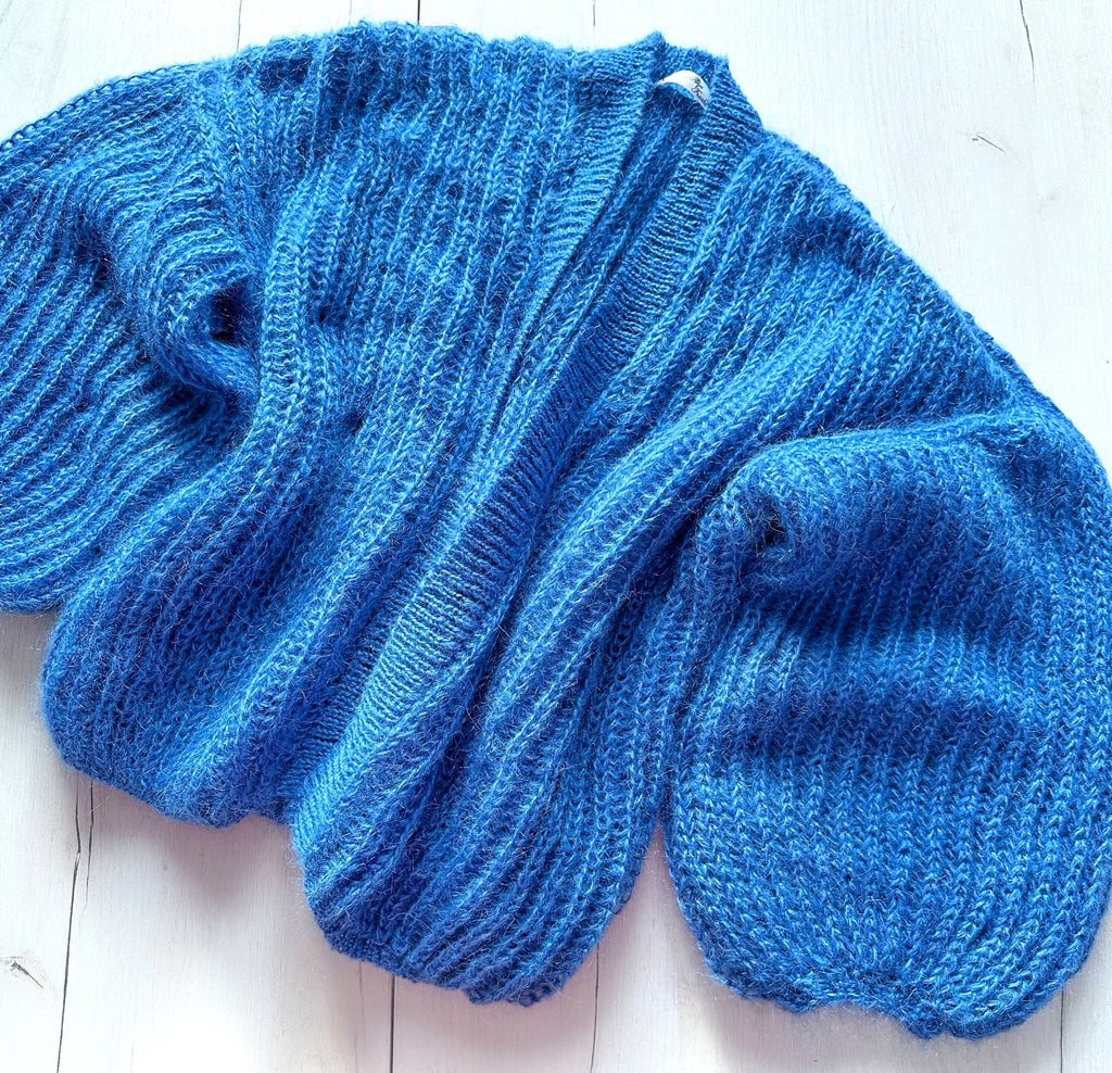 Mohair cardigan women Wedding cardigan Mohair sweater Blue Cornflower knitted coat Jacket Women Bridal shrug bolero wool Fluffy short ca