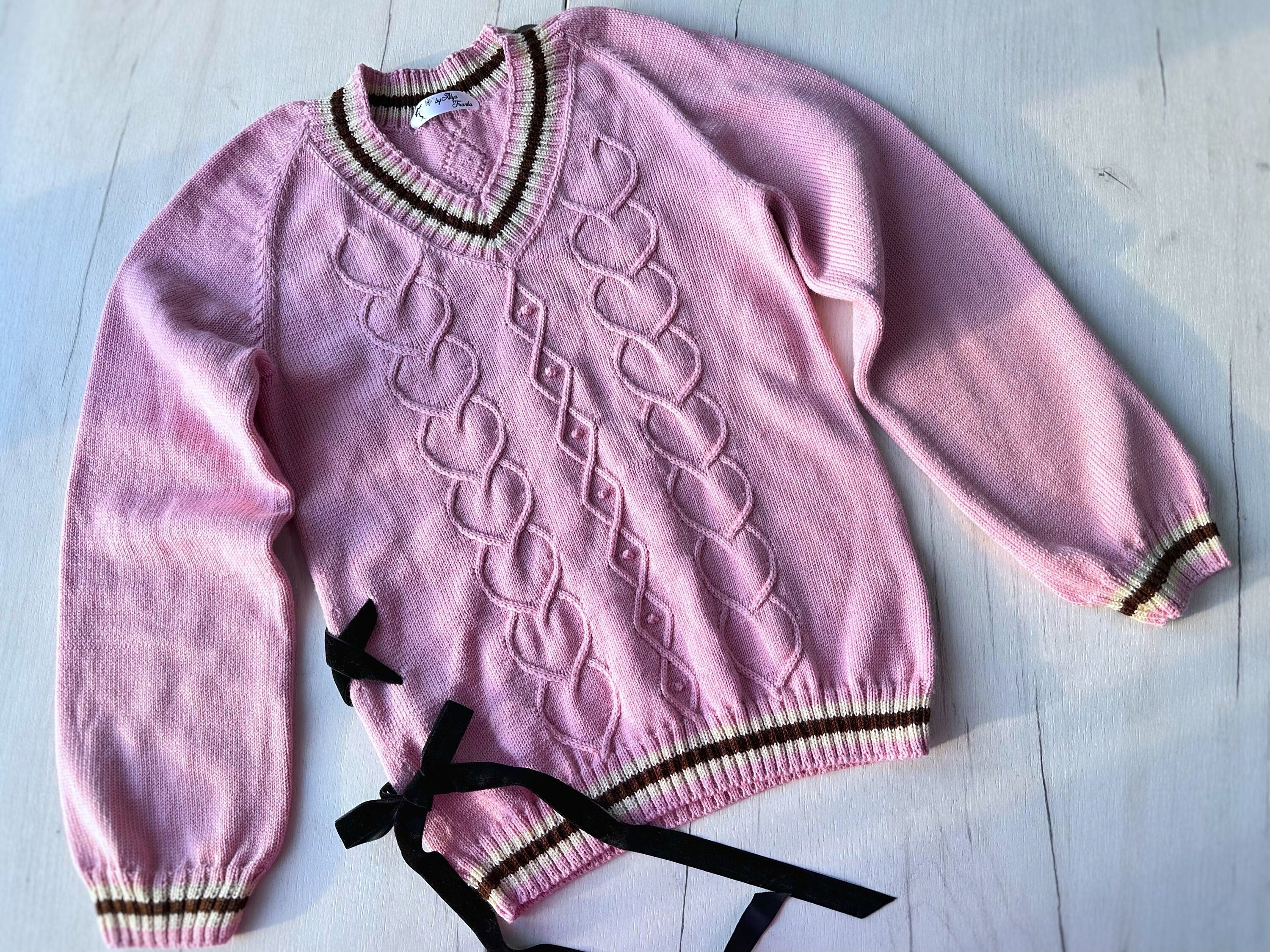 Wool knit Varsity sweater school cardigan national school crafters University style Baggy pullover Scandinavian minimalist style Gif for her