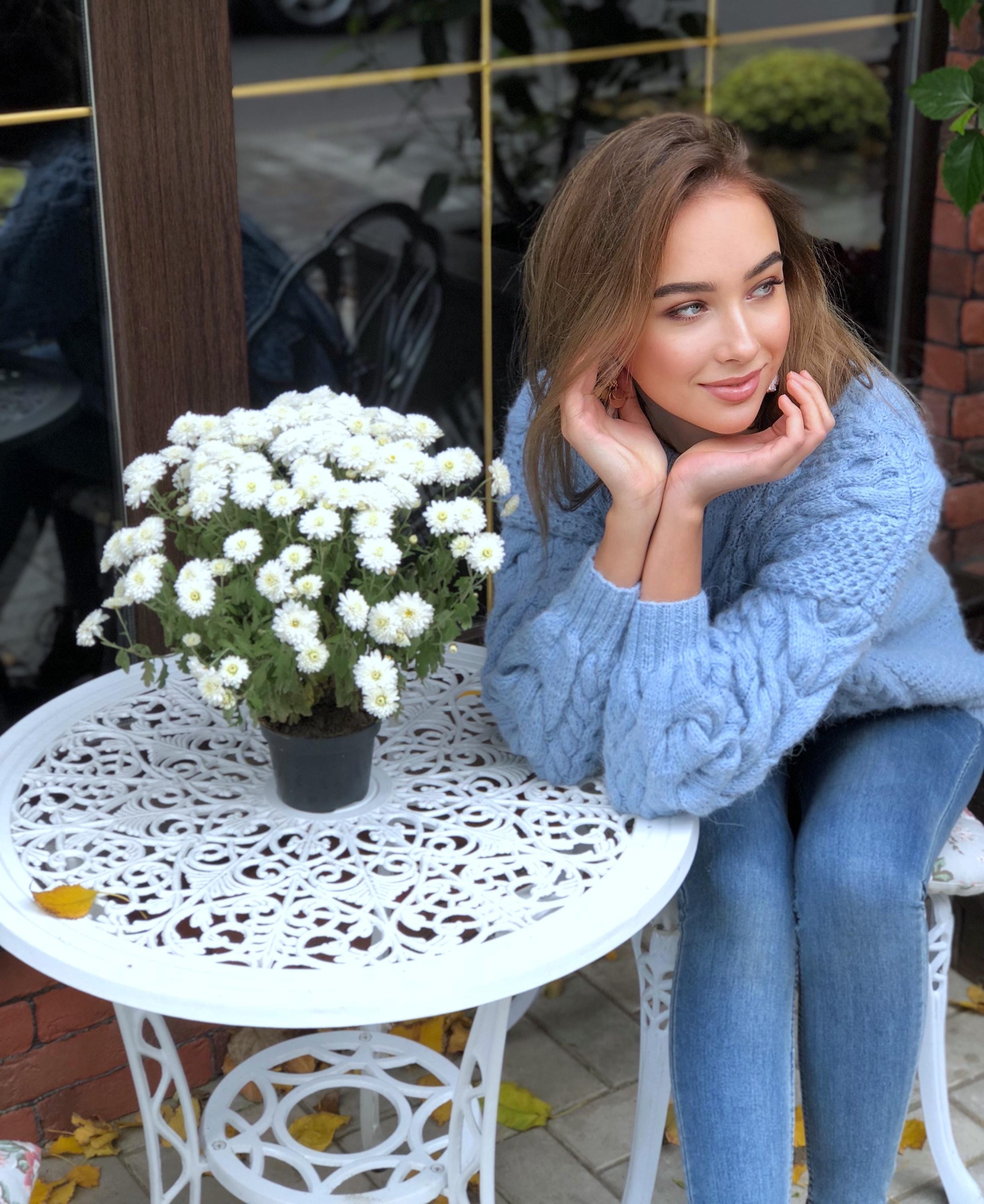 Chunky knit blue Alpaca wool sweater womens Warm merino wool fall pullover Cable knit sweater Loose hand knit holiday sweater
