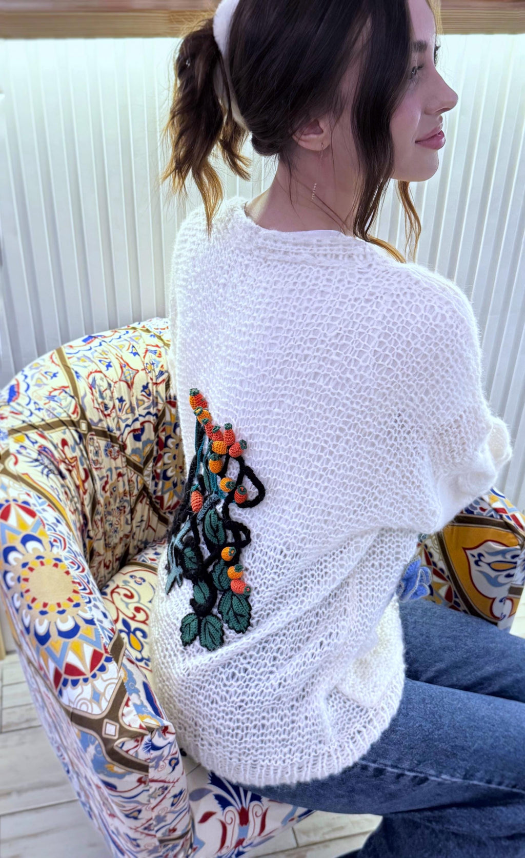 Hand knit Alpaca Merino wool soft Milk White cardigan women Wedding cardigan Air sweater knitted coat Jacket Women Bridal shrug bolero wool