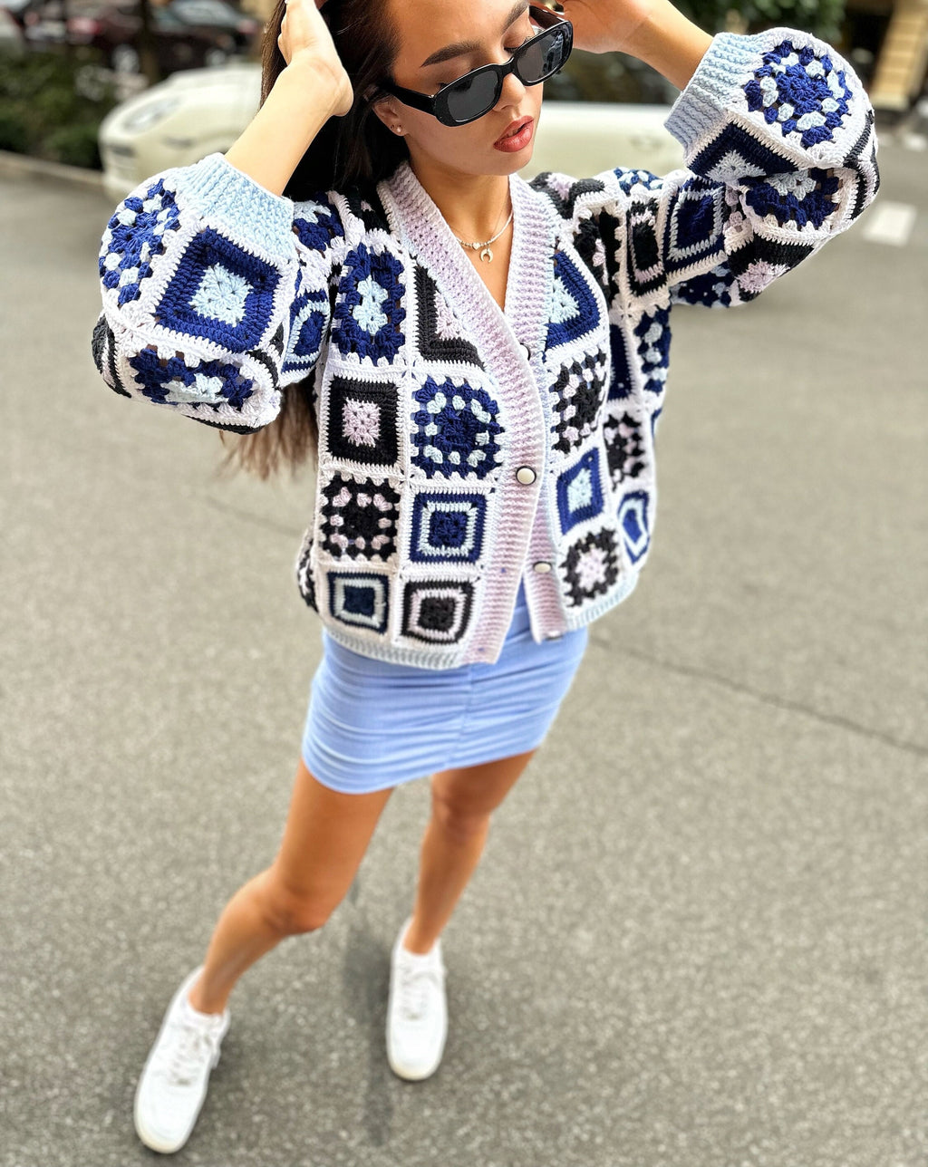 Crochet colorful cardigan Crochet granny square cardigan Patchwork sweater women Jacket Crochet coat Boho cardigan Afghan Coat Festival