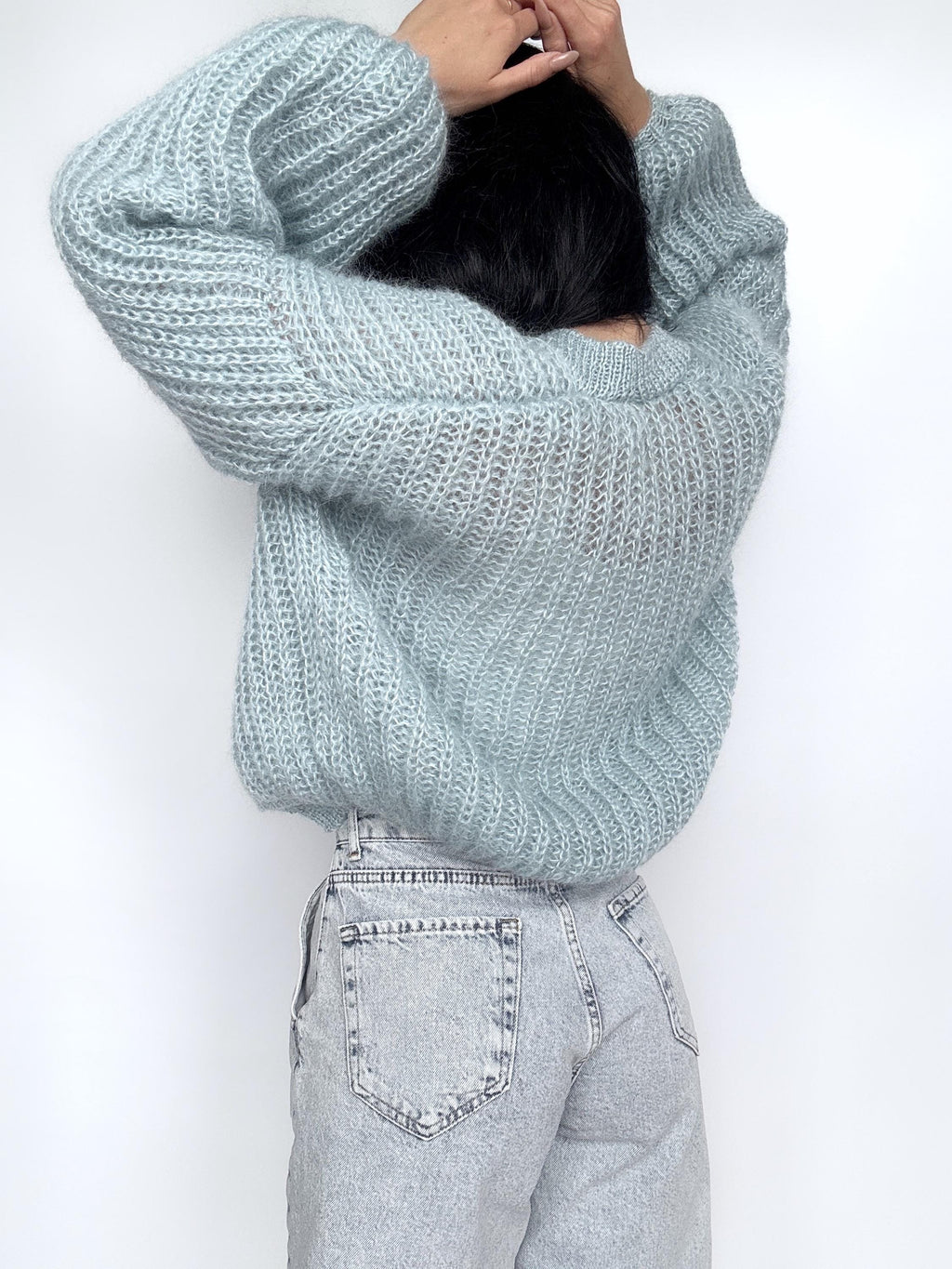 Mohair cardigan light blue women Wedding cardigan Mohair knit wool sweater coat Jacket Women Bridal shrug bolero wool Fluffy short cardigan