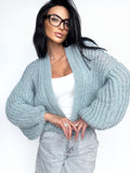 Mohair cardigan light blue women Wedding cardigan Mohair knit wool sweater coat Jacket Women Bridal shrug bolero wool Fluffy short cardigan