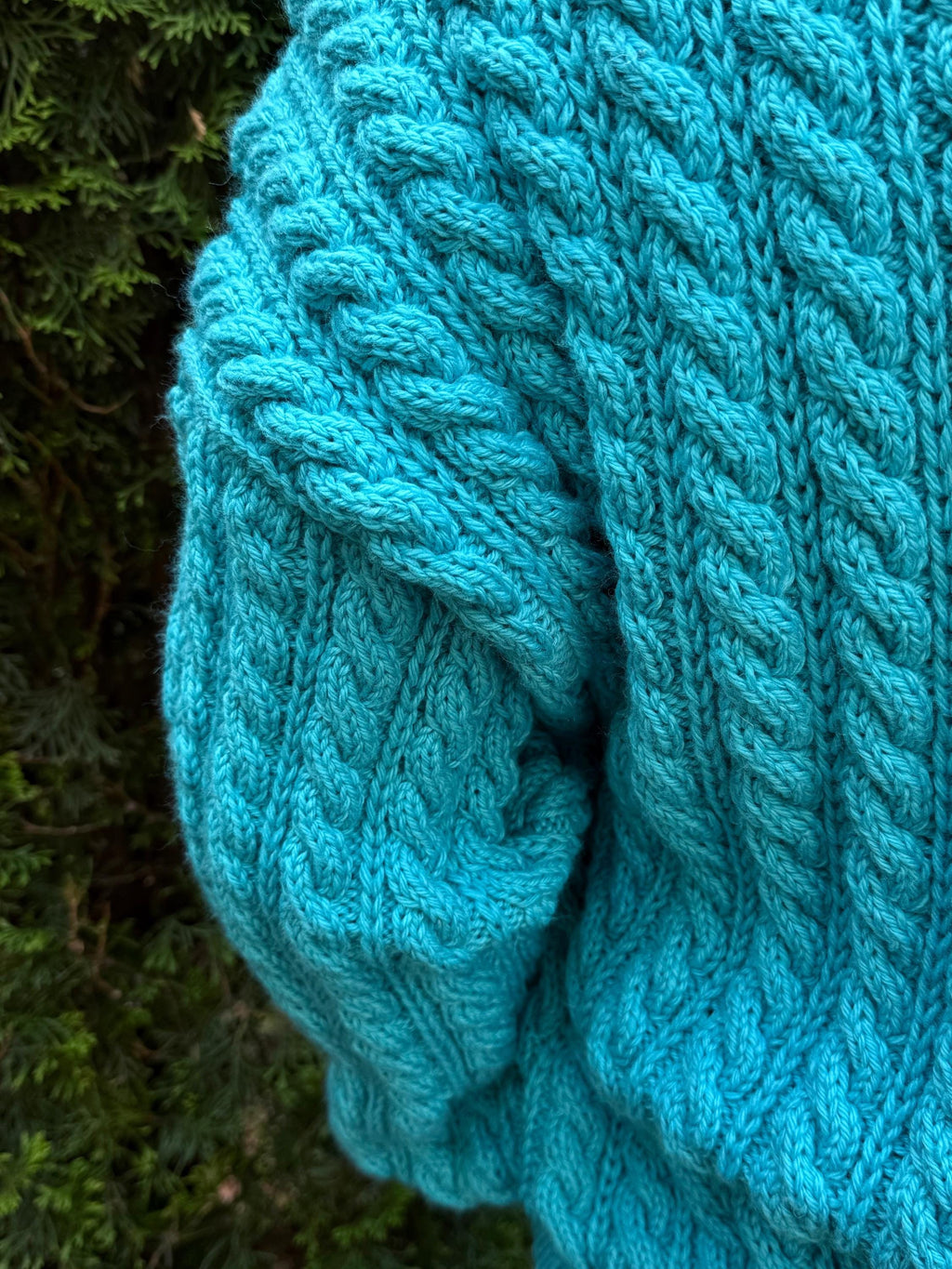 Chunky knit men's unisex merino wool cardigan Hand knit blue cardigan sweater Cable knit cardigan Cozy cardigan knitted jacket Gift for him
