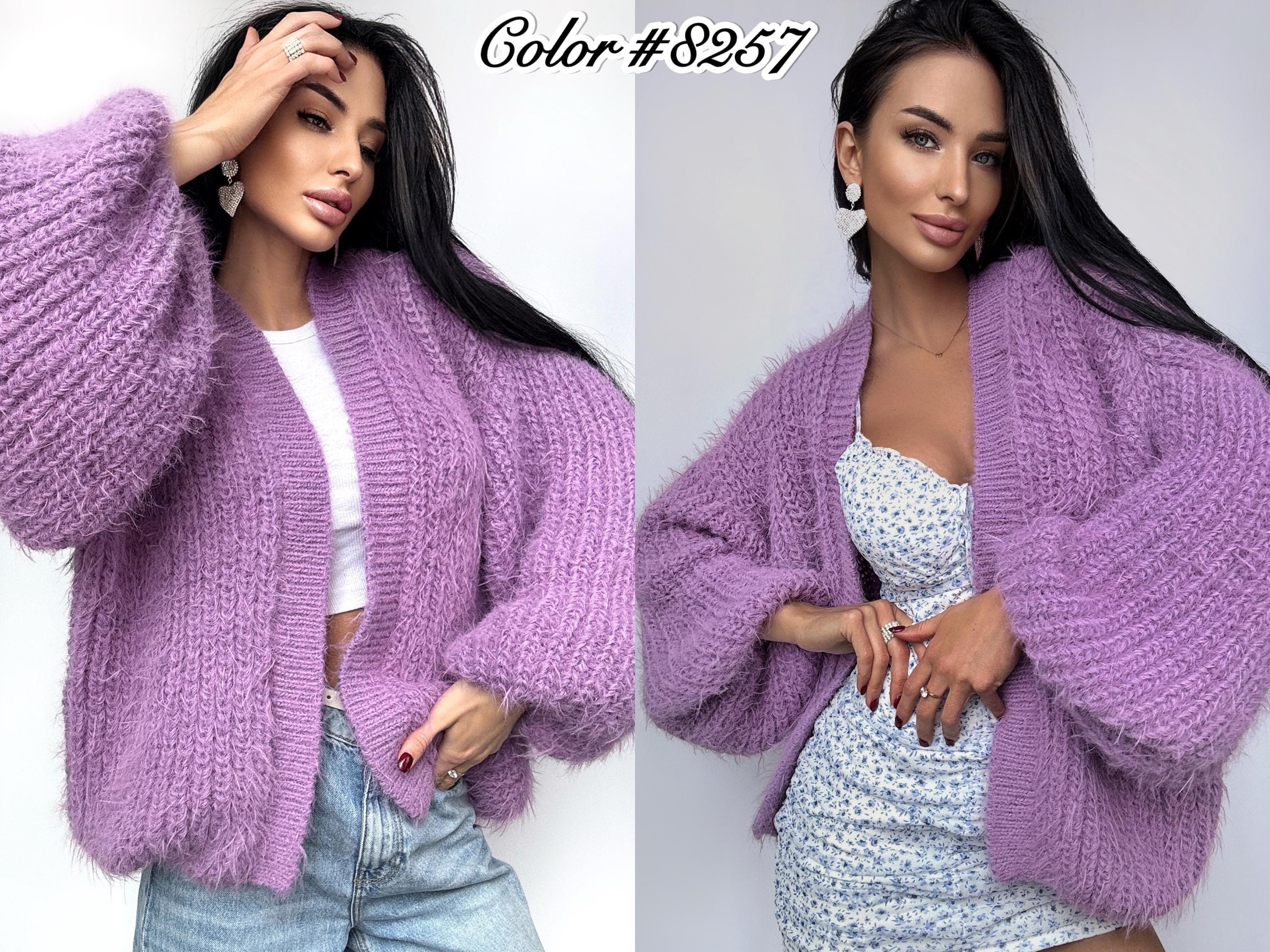 Very soft merino mix wedding cream cardigan women Soft wool sweater Knitted coat Jacket Women Bridal shrug bolero Fluffy hip length cardigan