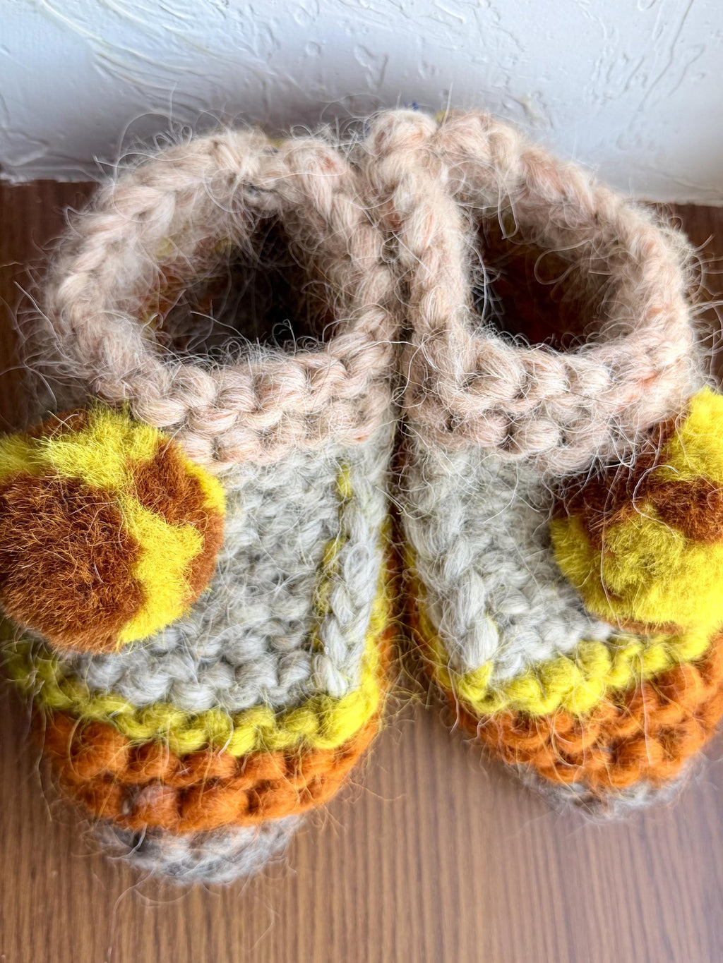 Knitted slippers made of chunky sheep wool Woolen Socks Hand knitted Carpathian socks Sheep wool goat wool From Ukraine with love
