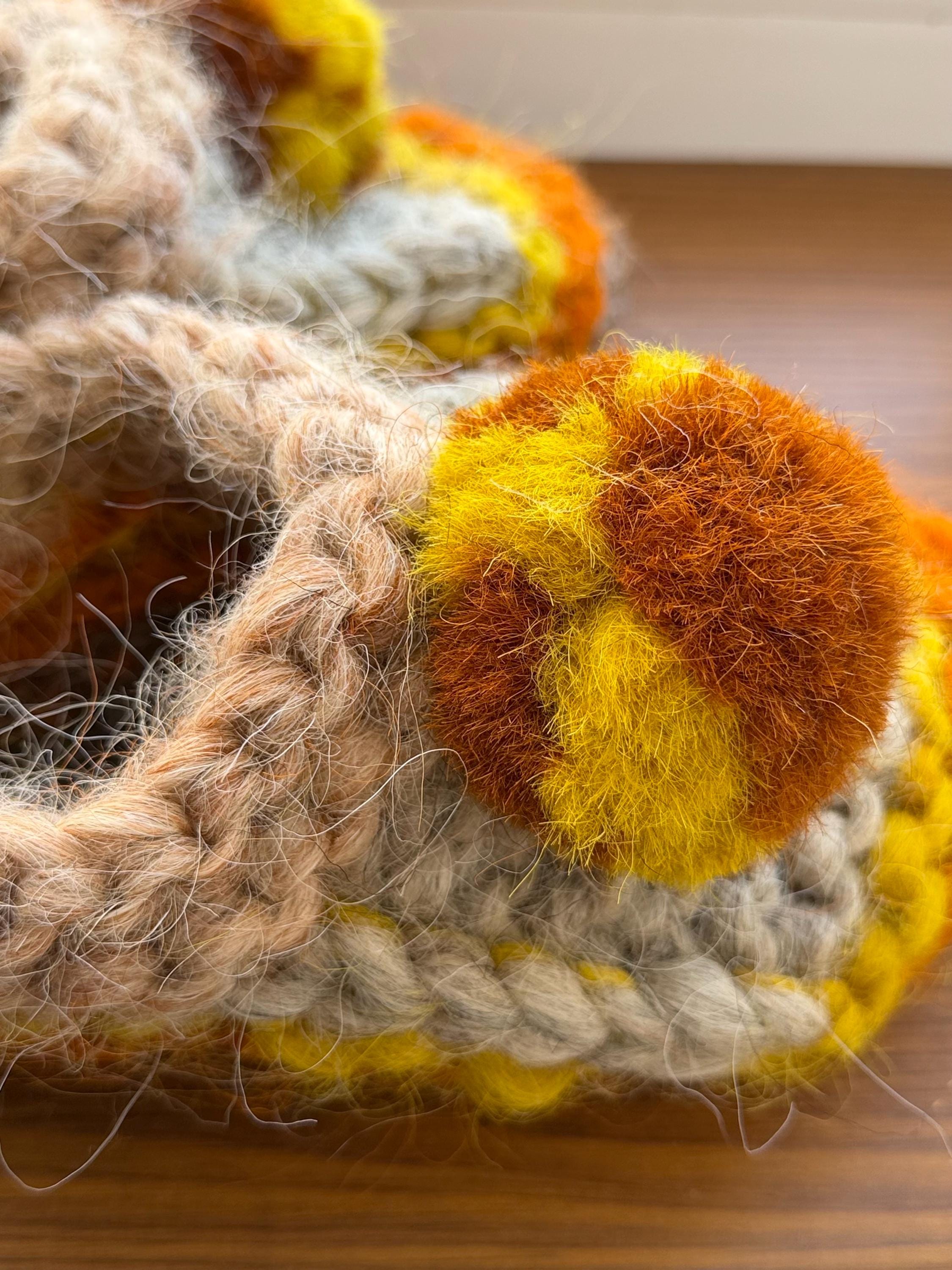 Knitted slippers made of chunky sheep wool Woolen Socks Hand knitted Carpathian socks Sheep wool goat wool From Ukraine with love