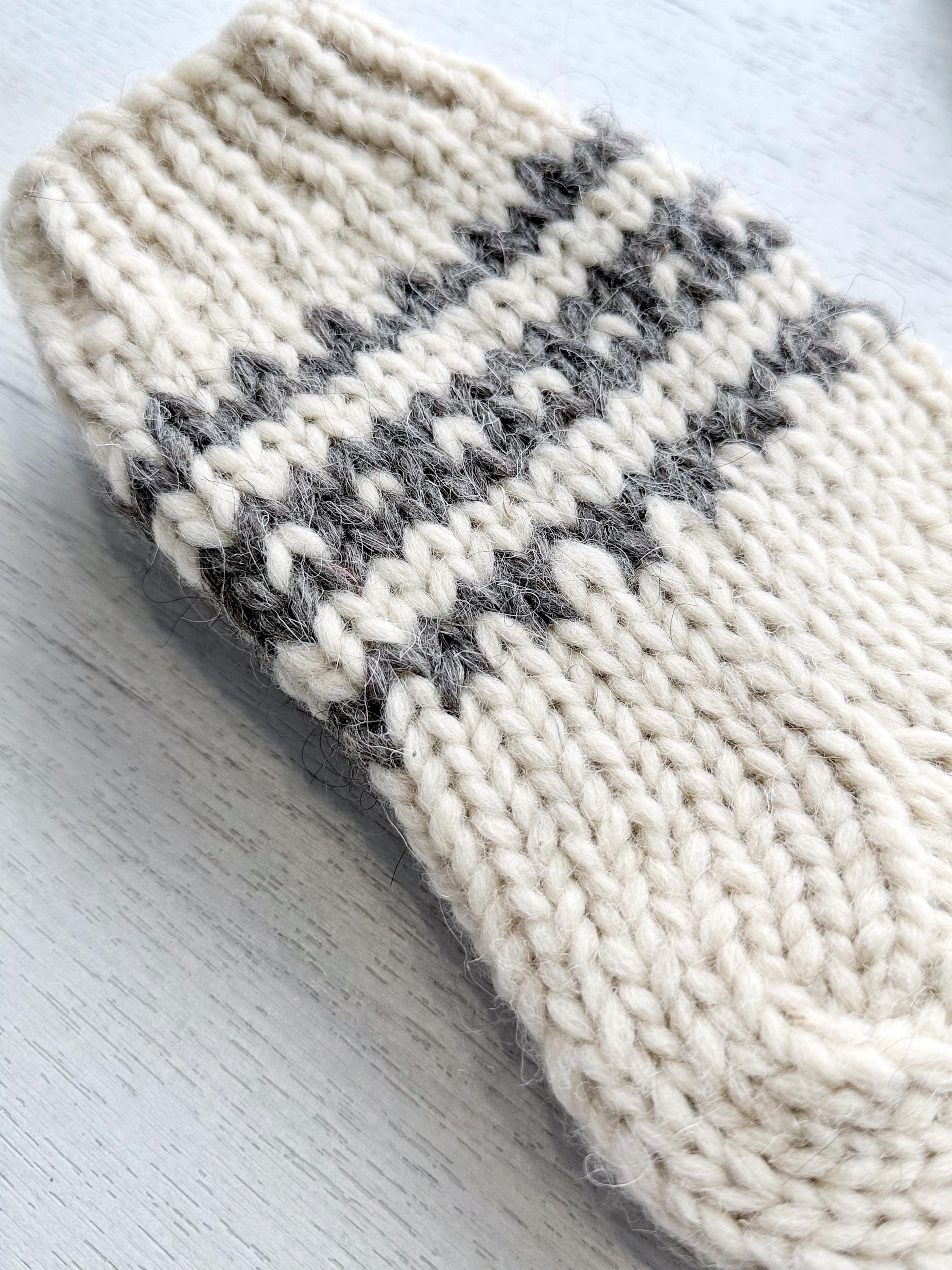 Hand knit socks made of chunky sheep wool Woolen Socks Hand knitted Carpathian socks Sheep wool goat wool From Ukraine with love