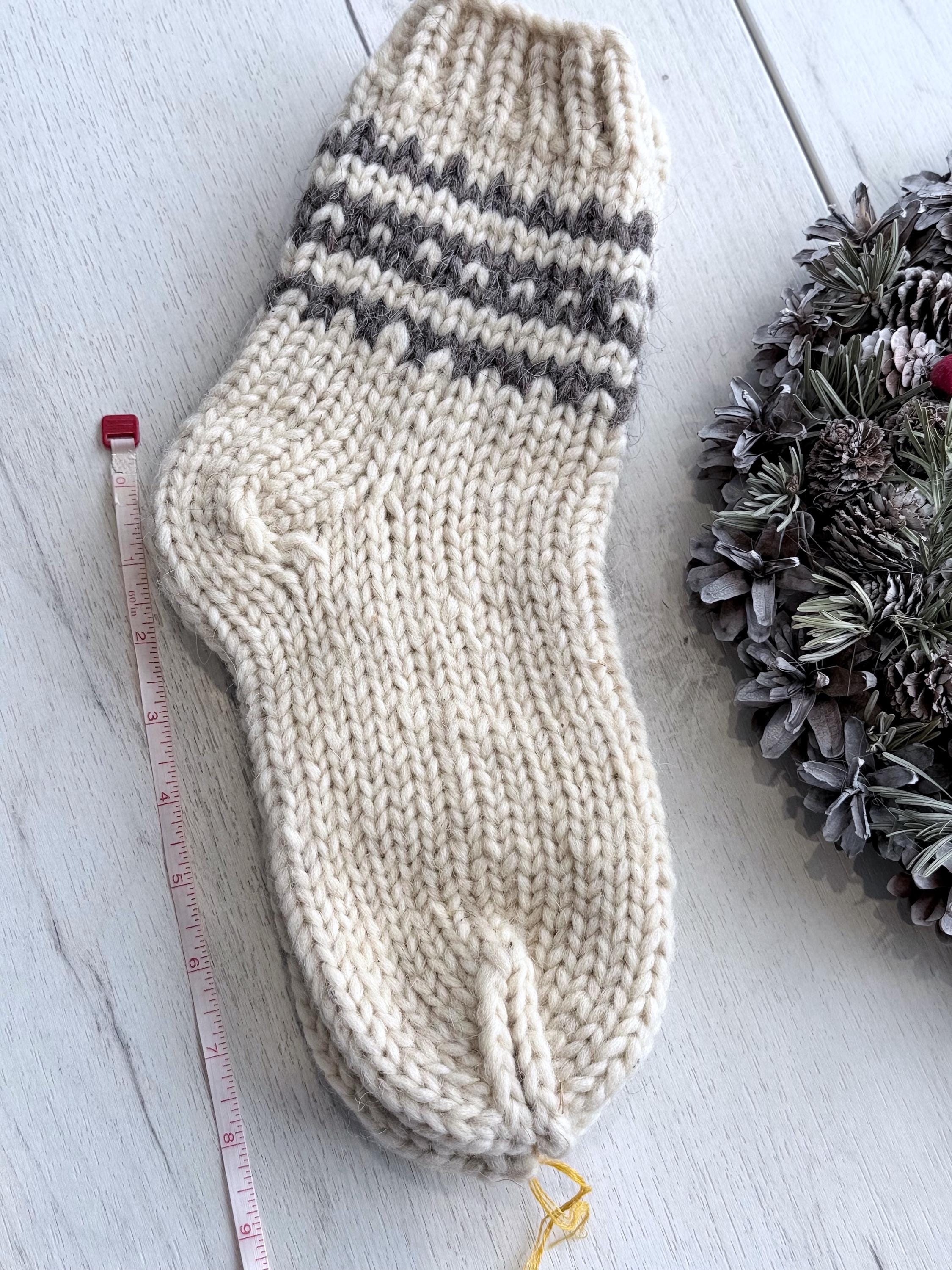 Hand knit socks made of chunky sheep wool Woolen Socks Hand knitted Carpathian socks Sheep wool goat wool From Ukraine with love