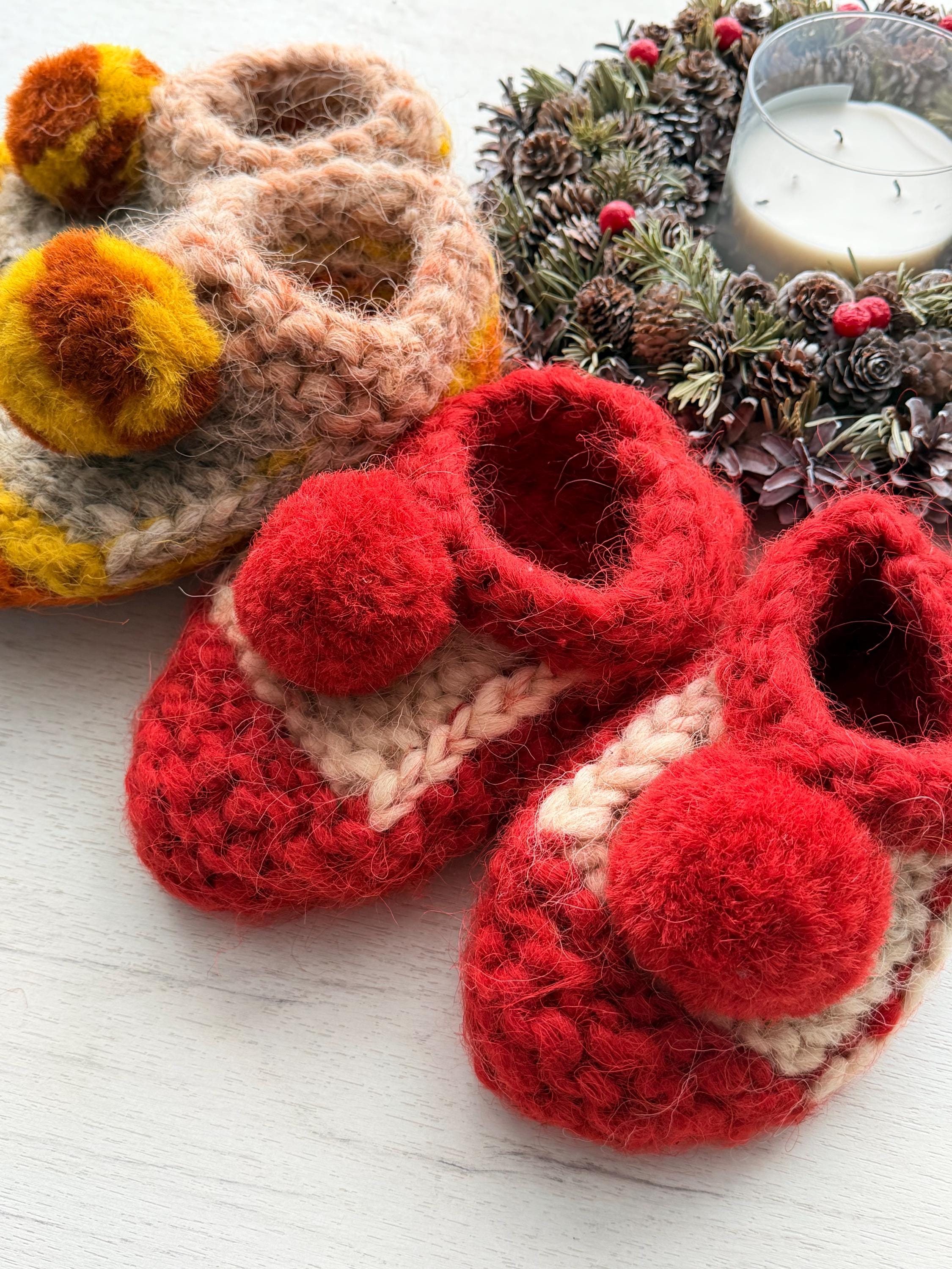 Knitted slippers made of chunky sheep wool Woolen Socks Hand knitted Carpathian socks Sheep wool goat wool From Ukraine with love