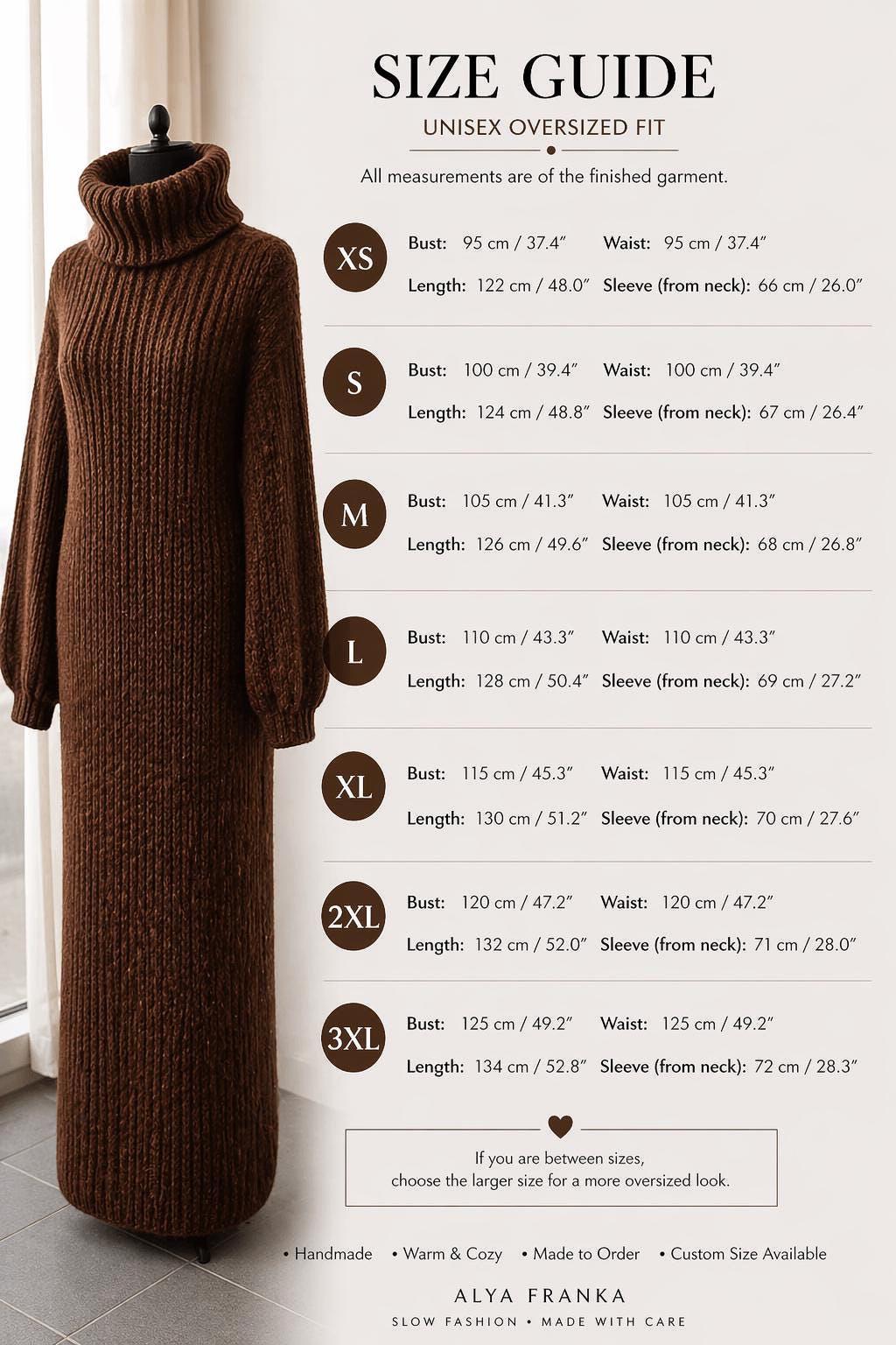 Made to Measure Knit Dress, Luxury Chunky Turtleneck Dress, Handmade Maxi Sweater Dress, Sculpted Silhouette, Custom Wool Dress Slow Fashion