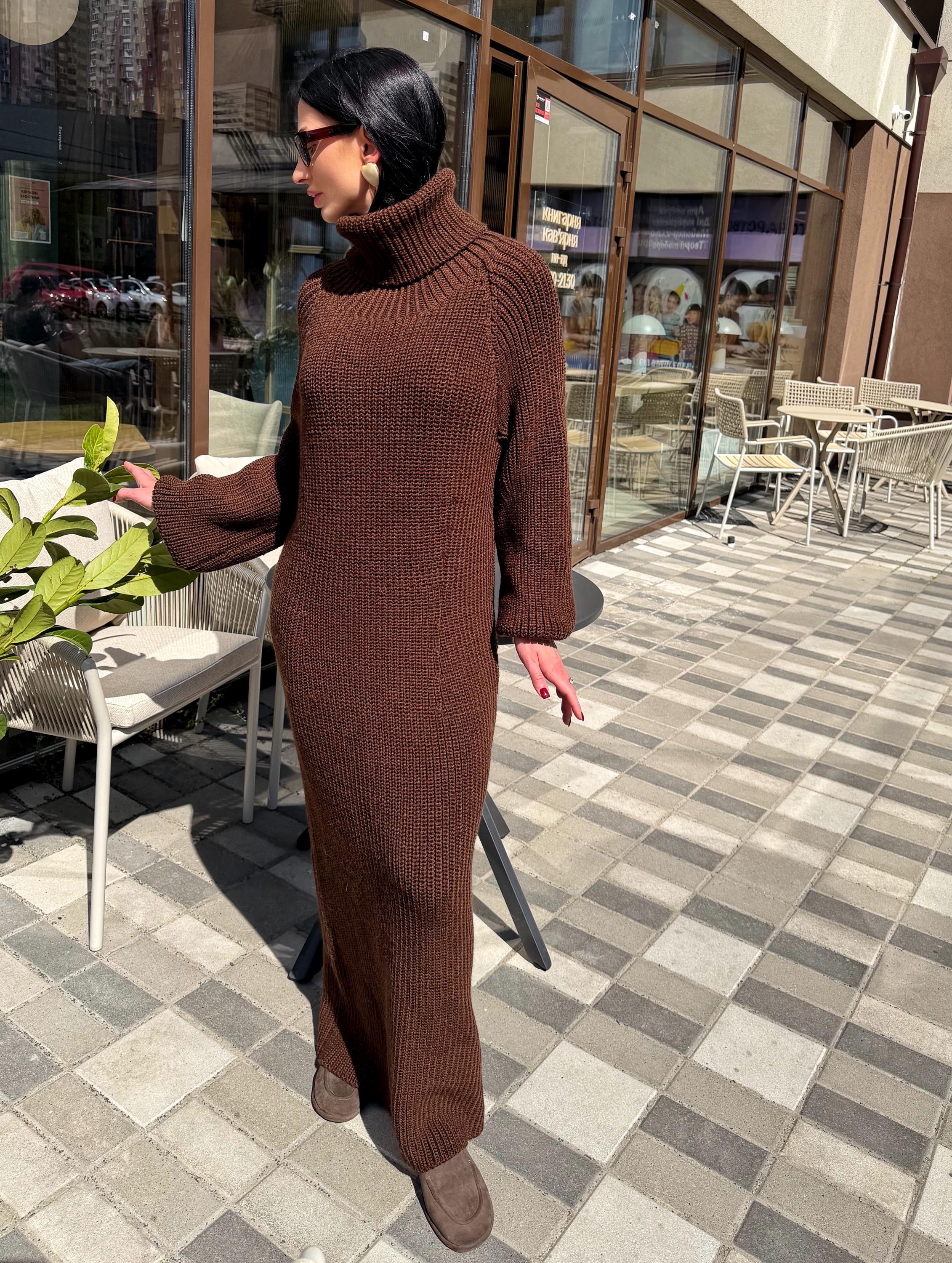 Made to Measure Knit Dress, Luxury Chunky Turtleneck Dress, Handmade Maxi Sweater Dress, Sculpted Silhouette, Custom Wool Dress Slow Fashion