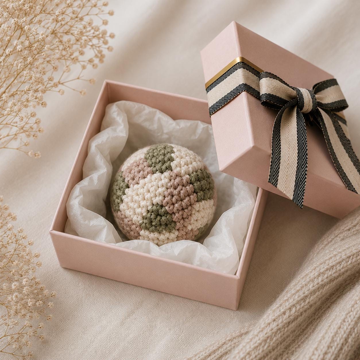 Handmade Crochet Hacky Sack, Aesthetic Footbag, Crochet Stress Relief Ball, Retro Gift for Him Her, Neutral Desk Toy, Handmade Foot Bag