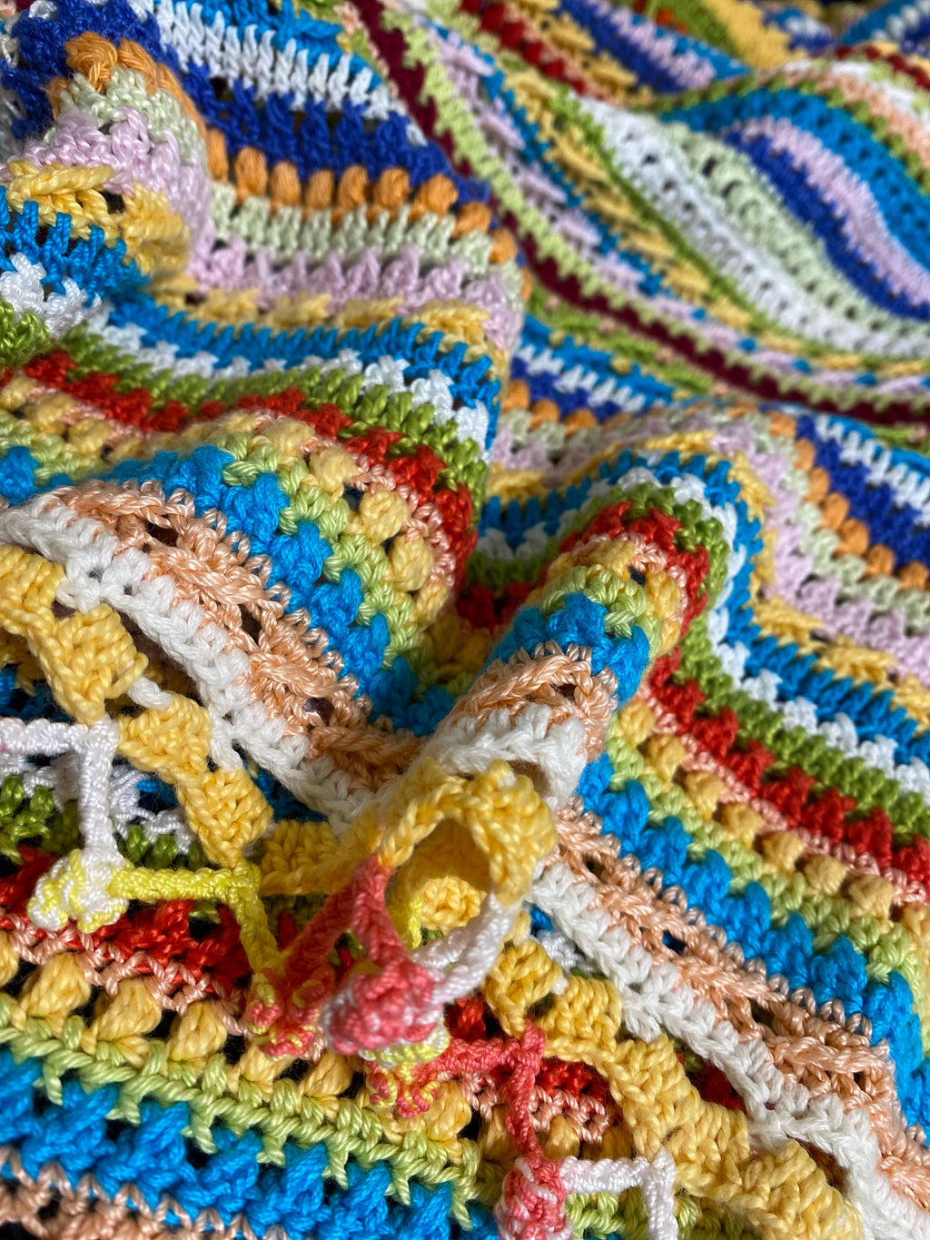 Crochet skirt Montoro style Colourful crochet skirt Summer crochet skirt Midi crochet skirt Knit knit skinny skirt Unusual multicolor skirt