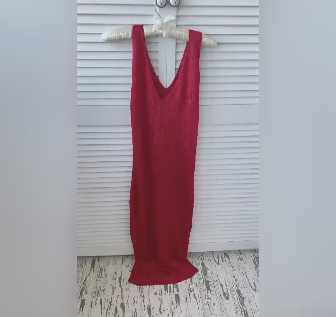 Summer sexy silk red midi dress/Beachwear Cover ups dress/Off the shoulder red dress/red silk long dress/sexy women’s bathing/beach tunic